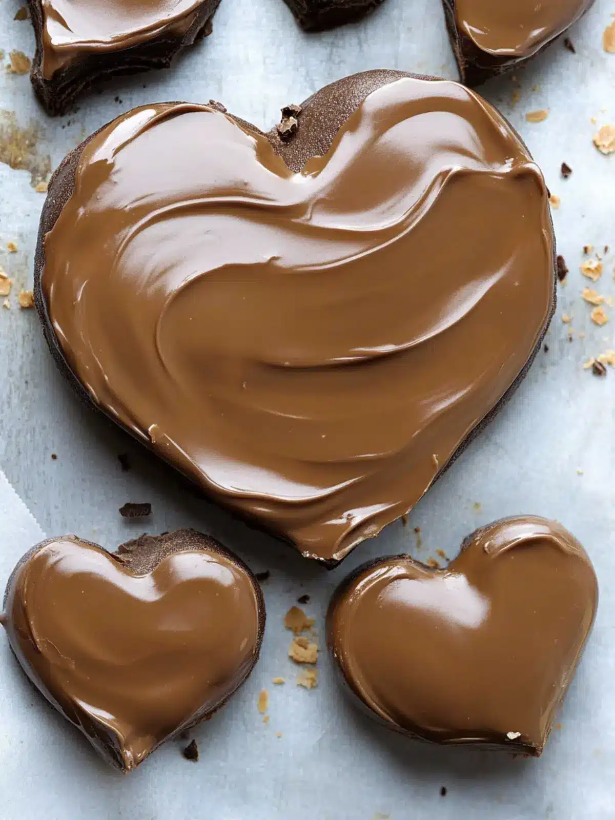 Decadent Chocolate Peanut Butter Valentine’s Heart Treats 4 Chocolate Peanut Butter Valentine’s Heart