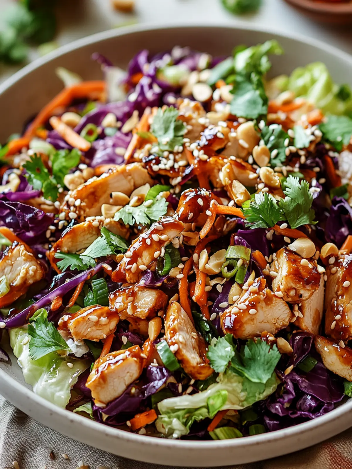 Sesame Chicken Cabbage Crunch Salad for a Fresh Flavor Boost 5 Sesame Chicken Cabbage Crunch Salad