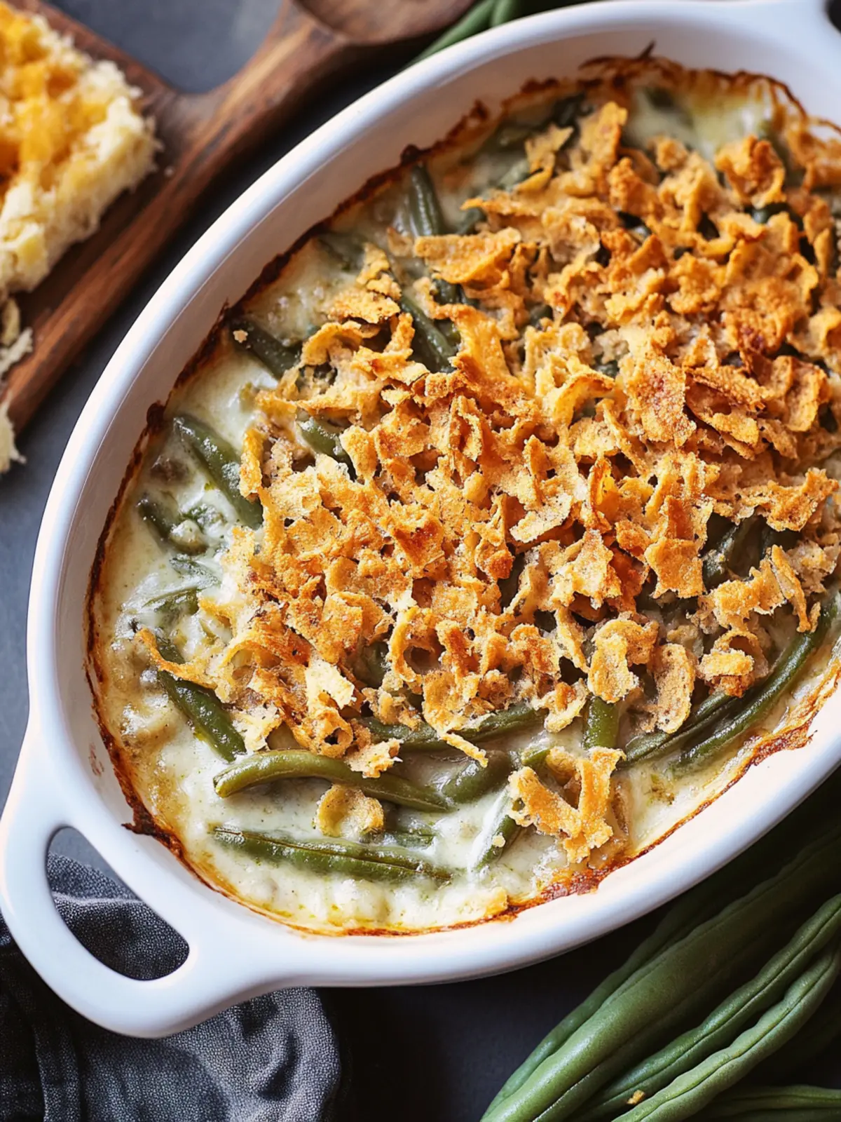 Cheesy Green Bean Casserole: Comfort Food You’ll Love 5 Cheesy Green Bean Casserole