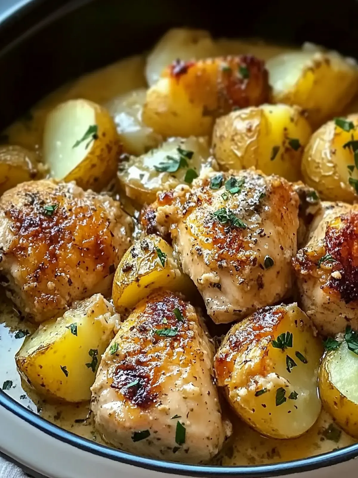 Irresistible Garlic Parmesan Crockpot Chicken and Potatoes Delight 5 Garlic Parmesan Crockpot Chicken and Potatoes