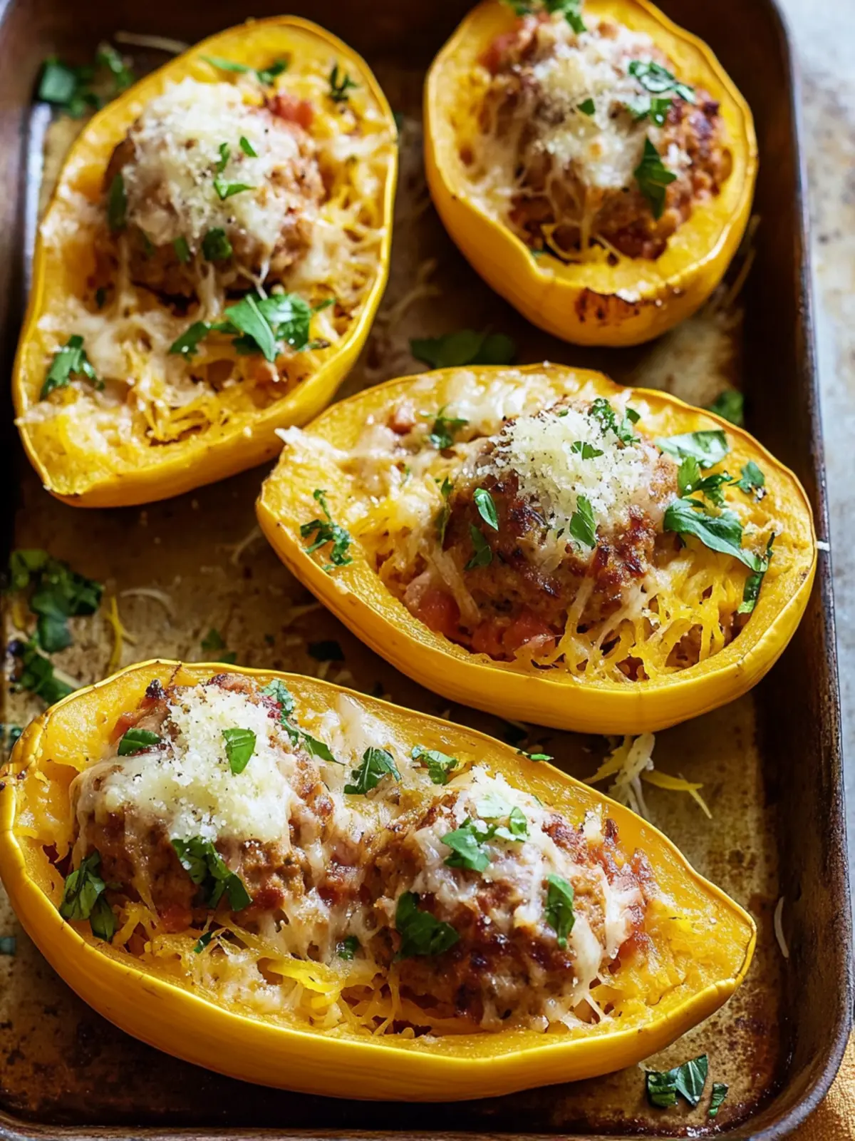 Savory Meatball-Stuffed Spaghetti Squash You’ll Crave 5 Meatball-Stuffed Spaghetti Squash