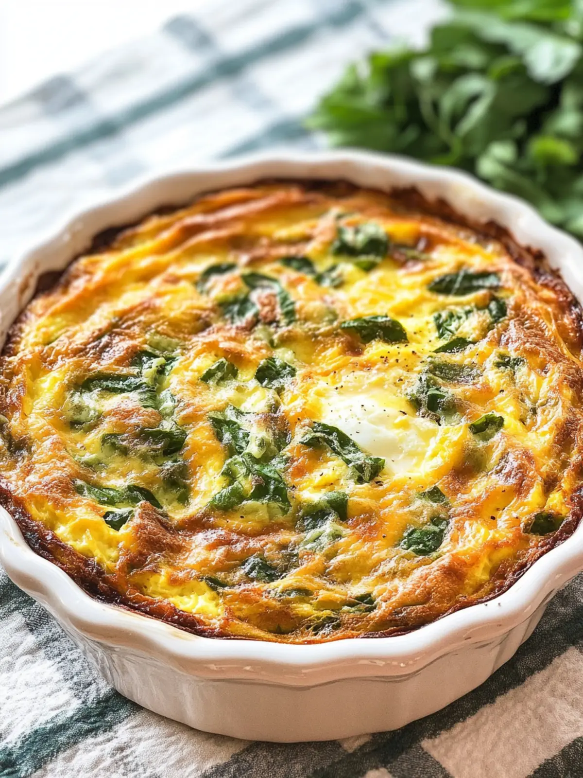 Cottage Cheese Egg Bake: A Savory Spinach Surprise! 4 Cottage Cheese Egg Bake