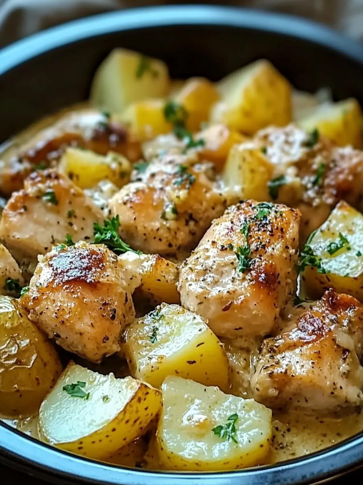 Garlic Parmesan Crockpot Chicken and Potatoes for Easy Comfort 2 Garlic Parmesan Crockpot Chicken and Potatoes