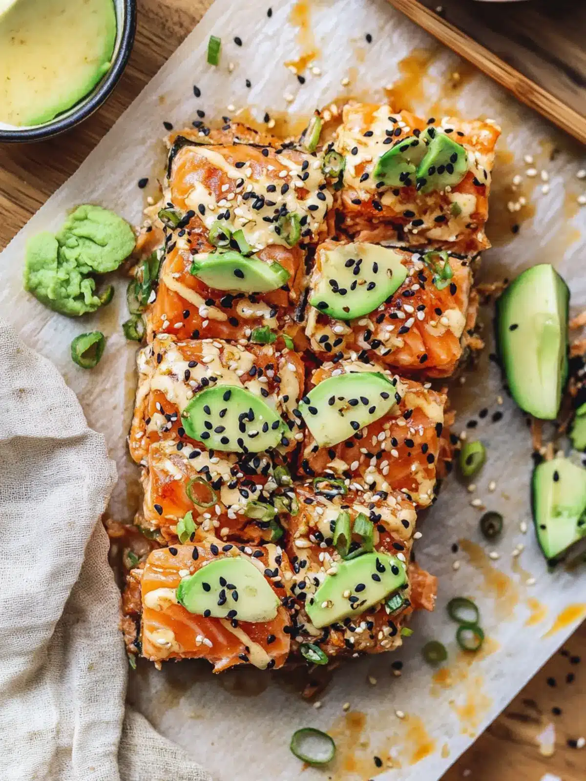 Spicy Salmon Sushi Bake: A Flavorful Twist on Tradition 5 Spicy Salmon Sushi Bake