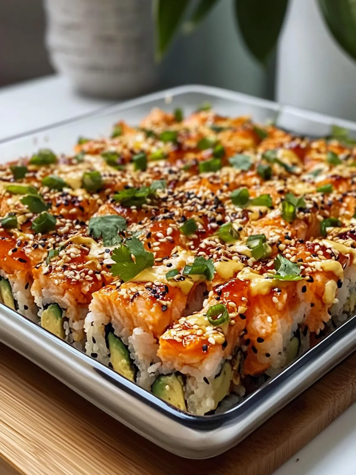 Irresistibly Spicy Salmon Sushi Bake You’ll Crave Every Time 3 Spicy Salmon Sushi Bake