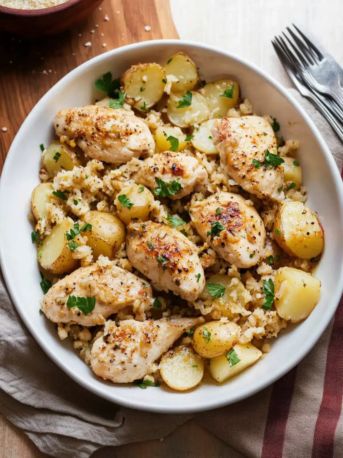 Savor Garlic Parmesan Chicken and Potatoes for Dinner Bliss 4 Garlic Parmesan Chicken and Potatoes