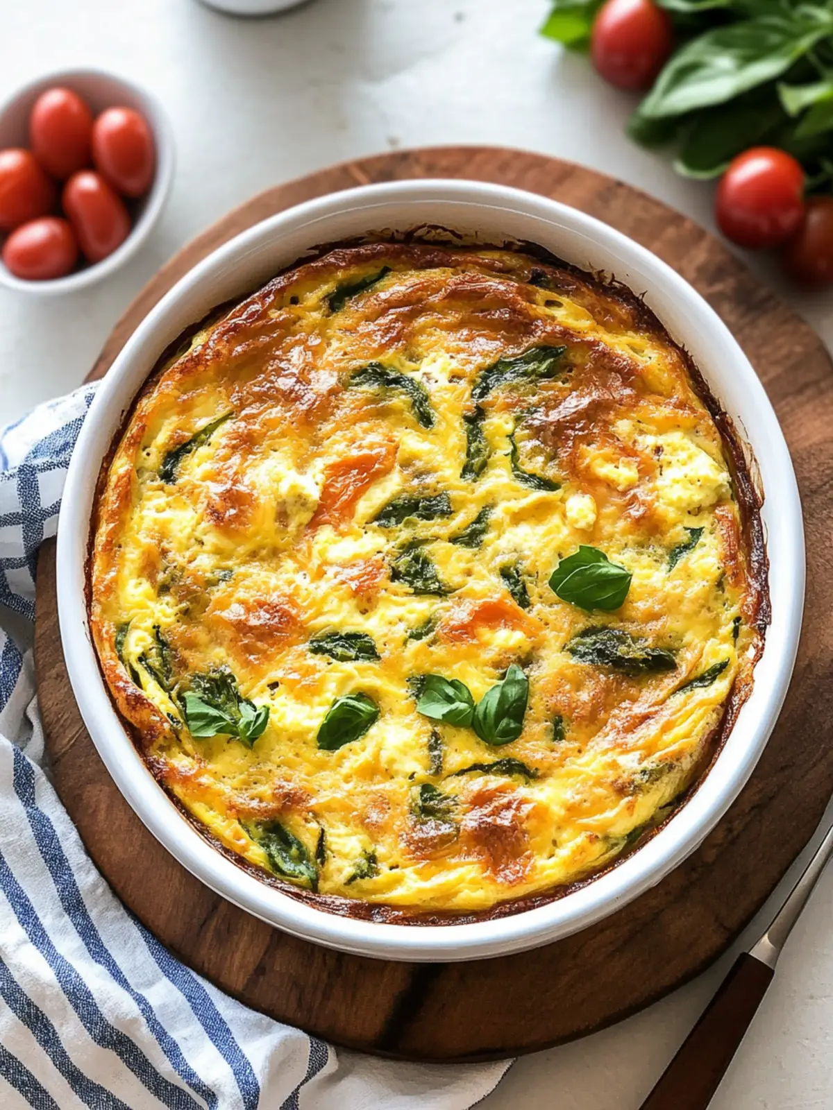 Cottage Cheese Egg Bake: A Savory Spinach Surprise! 2 Cottage Cheese Egg Bake