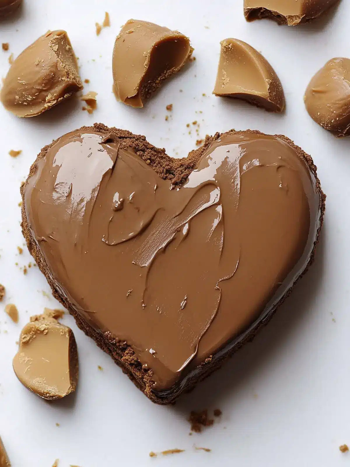 Decadent Chocolate Peanut Butter Valentine’s Heart Treats 2 Chocolate Peanut Butter Valentine’s Heart
