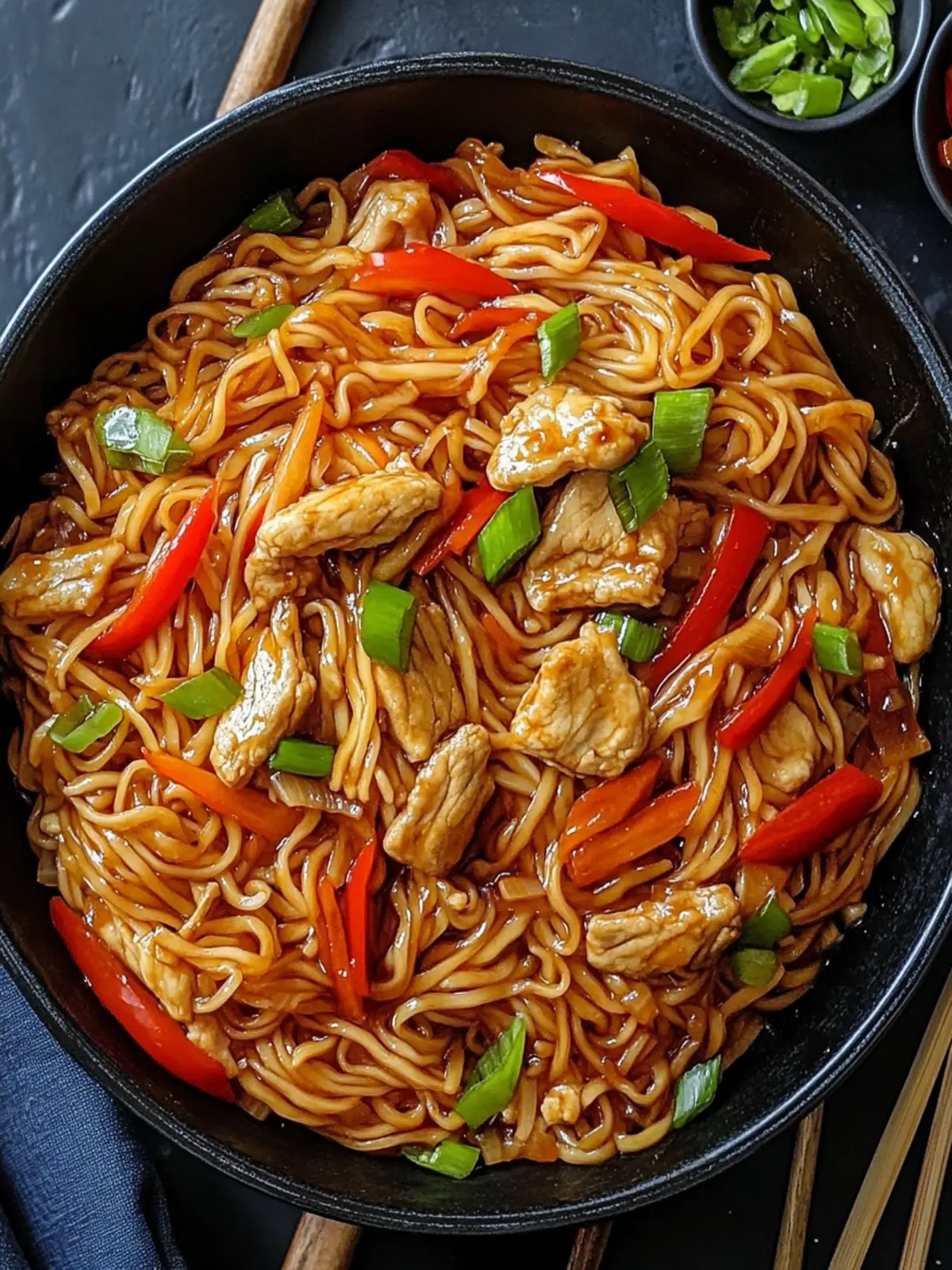 Savory Yakisoba Noodles: Quick Chicken Stir-Fry Delight 5 Savory Yakisoba Noodles