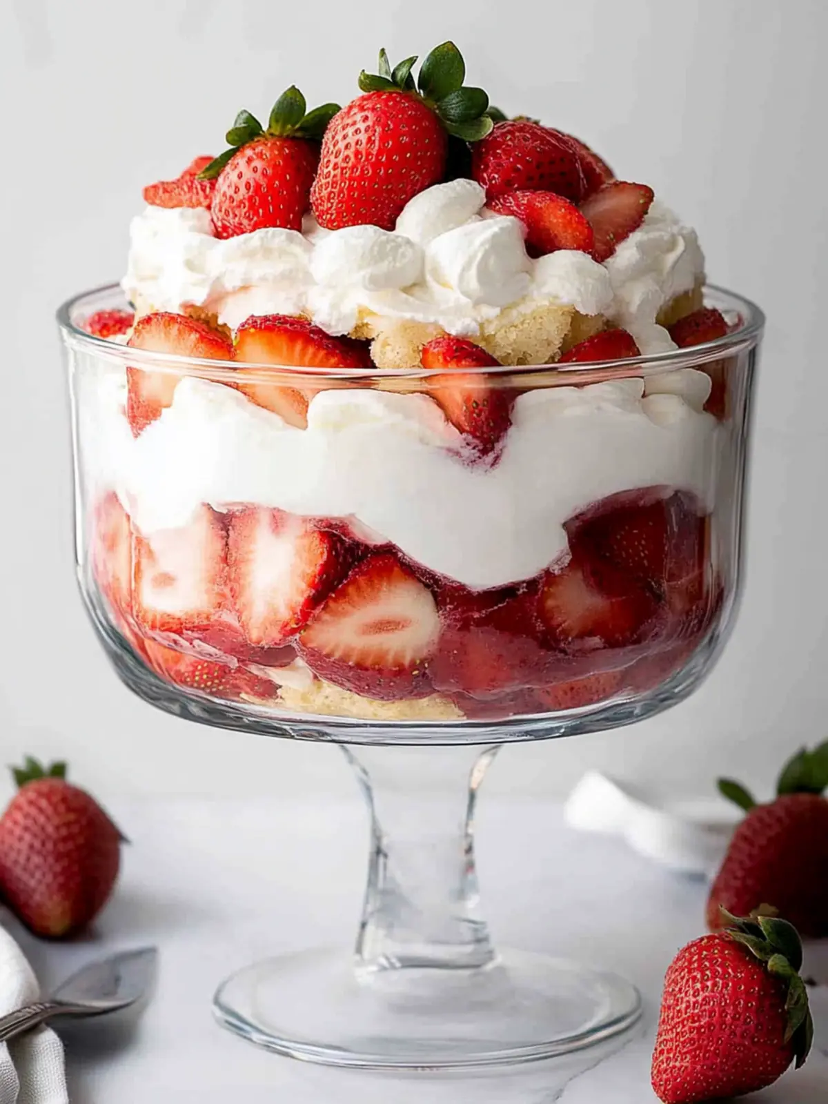 Delightful Strawberry Shortcake Trifle for Effortless Indulgence 5 Strawberry Shortcake Trifle