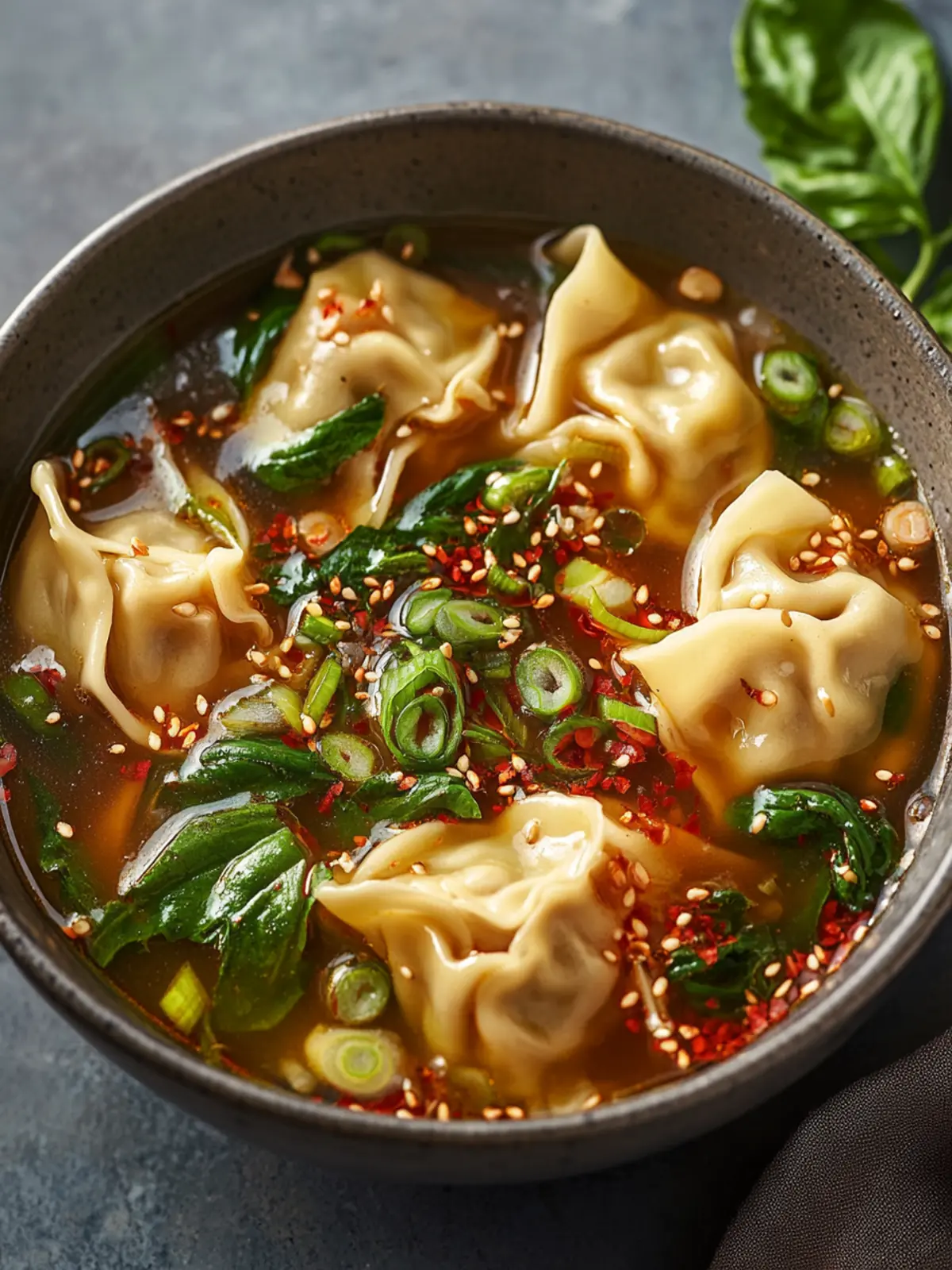 Spicy Wonton Soup with Trader Joe’s Ingredients in 10 Minutes 5 Spicy Wonton Soup with Trader Joe’s Ingredients