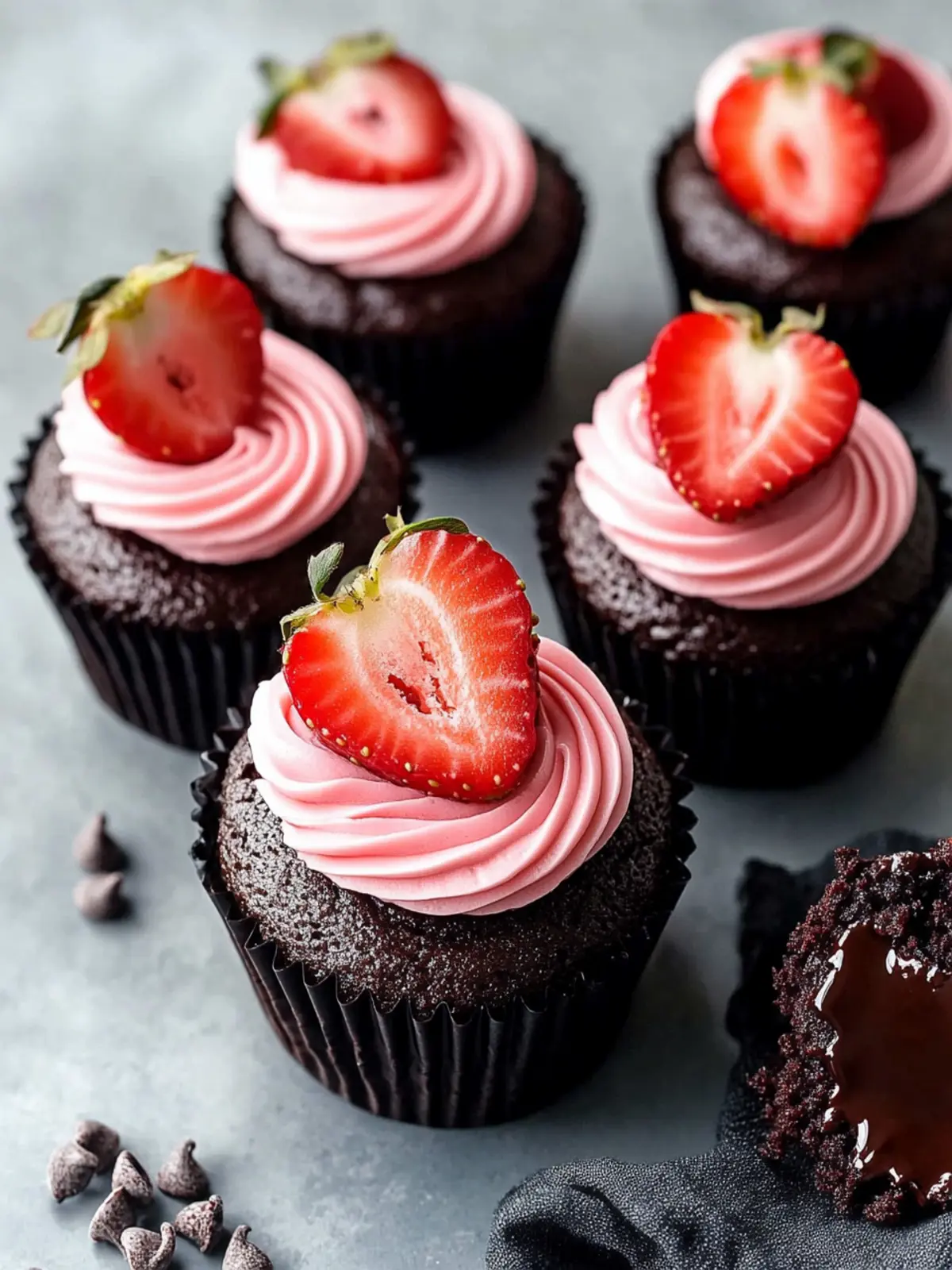 Decadent Chocolate Covered Strawberry Cupcakes You’ll Love 2 Chocolate Covered Strawberry Cupcakes