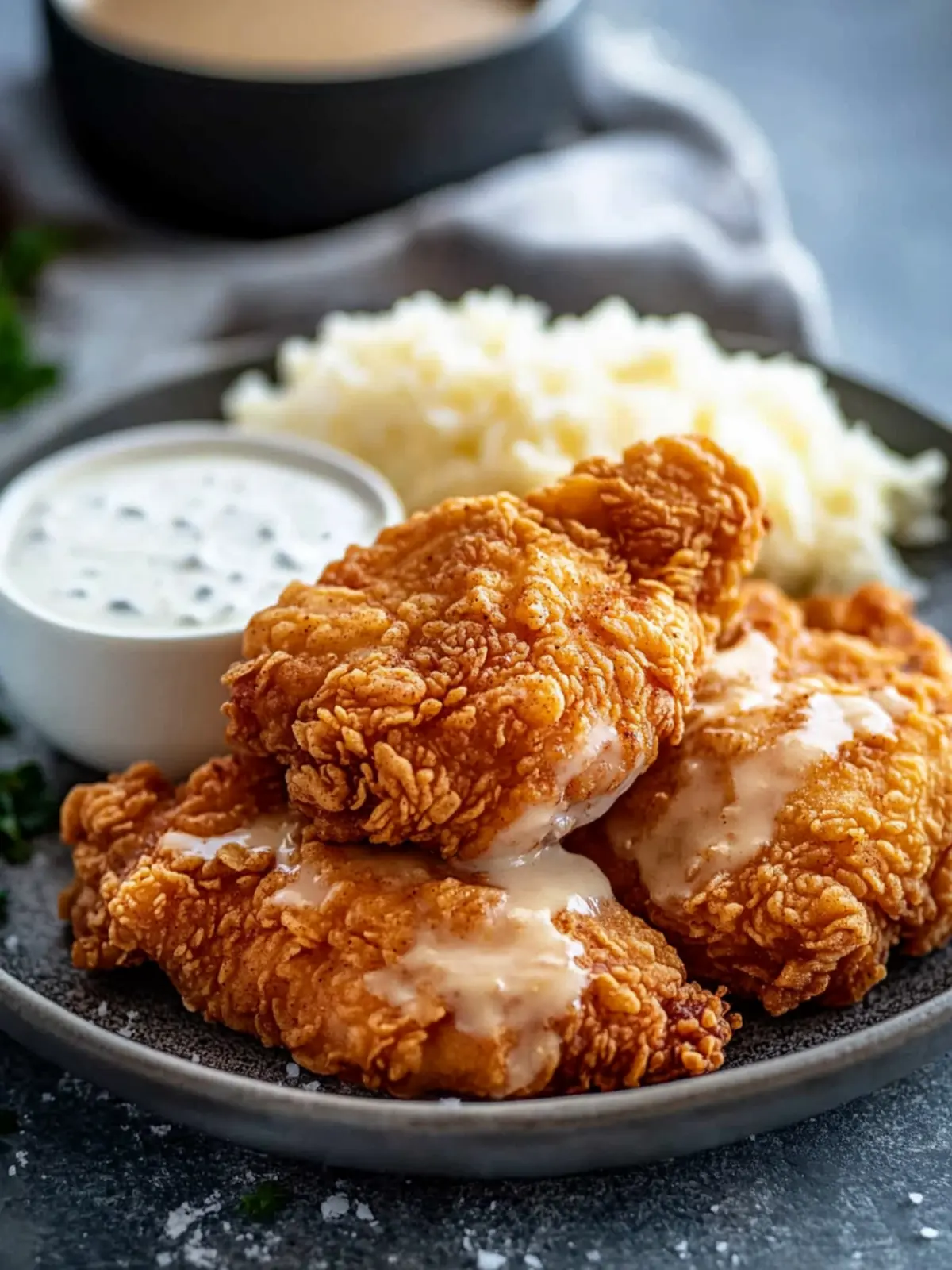 Crispy Chicken Fried Chicken with Homemade Gravy Bliss 5 Chicken Fried Chicken