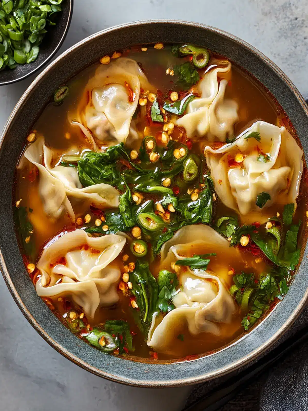 Spicy Wonton Soup with Trader Joe’s Ingredients in 10 Minutes 4 Spicy Wonton Soup with Trader Joe’s Ingredients