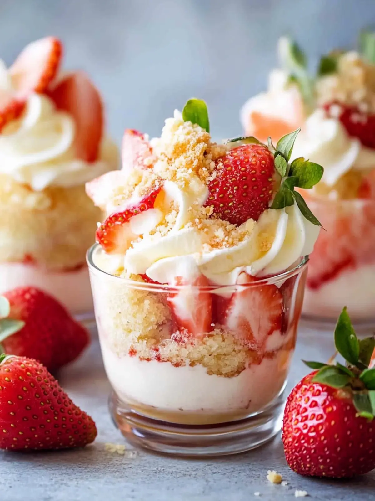 Indulge in Strawberry Shortcake Pudding Cups You’ll Love 2 Strawberry Shortcake Pudding Cups