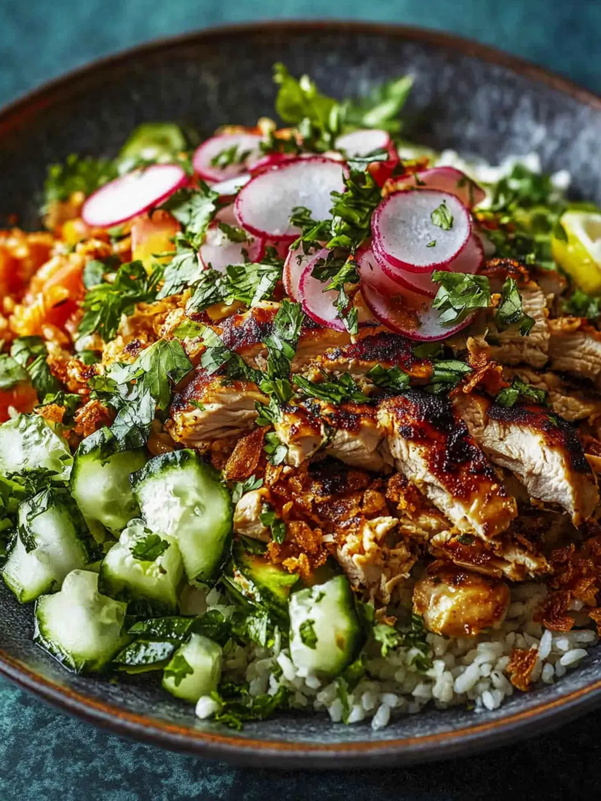 Chicken Shawarma Crispy Rice Salad That’ll Wow Your Tastebuds 2 Chicken Shawarma Crispy Rice Salad
