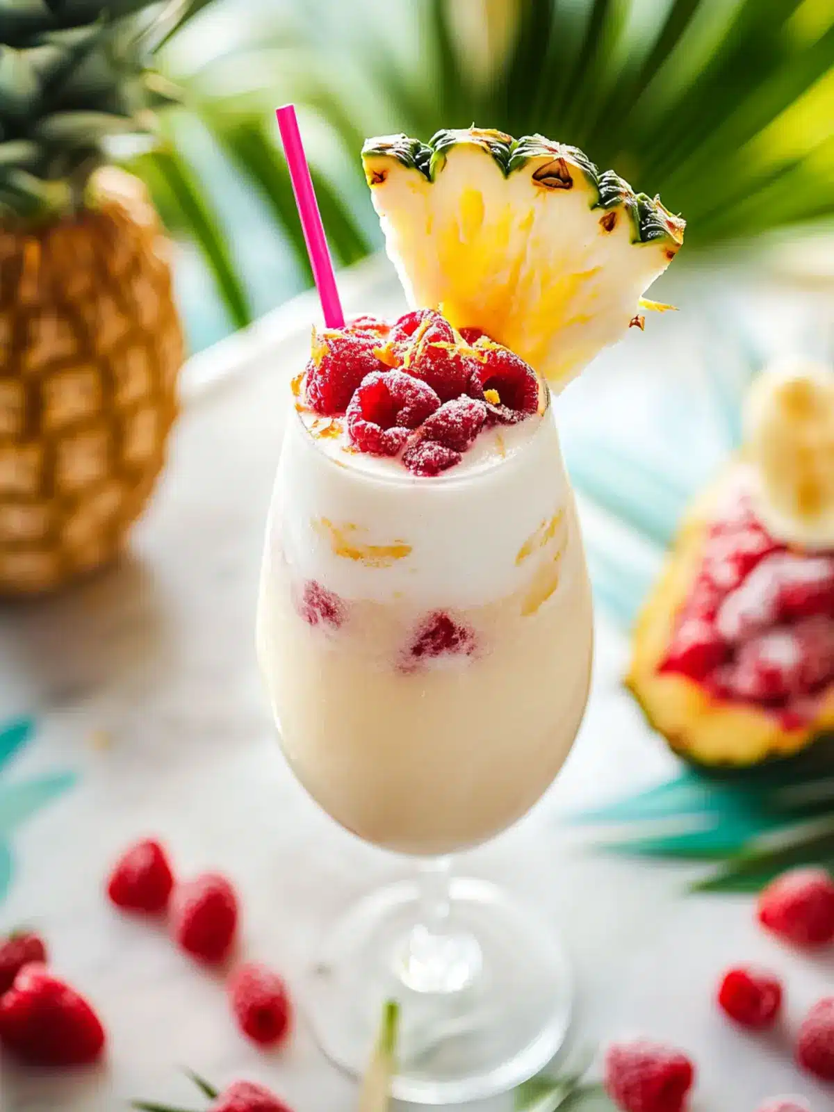 Irresistibly Creamy Raspberry Piña Colada You'll Love 4 Raspberry Piña Colada