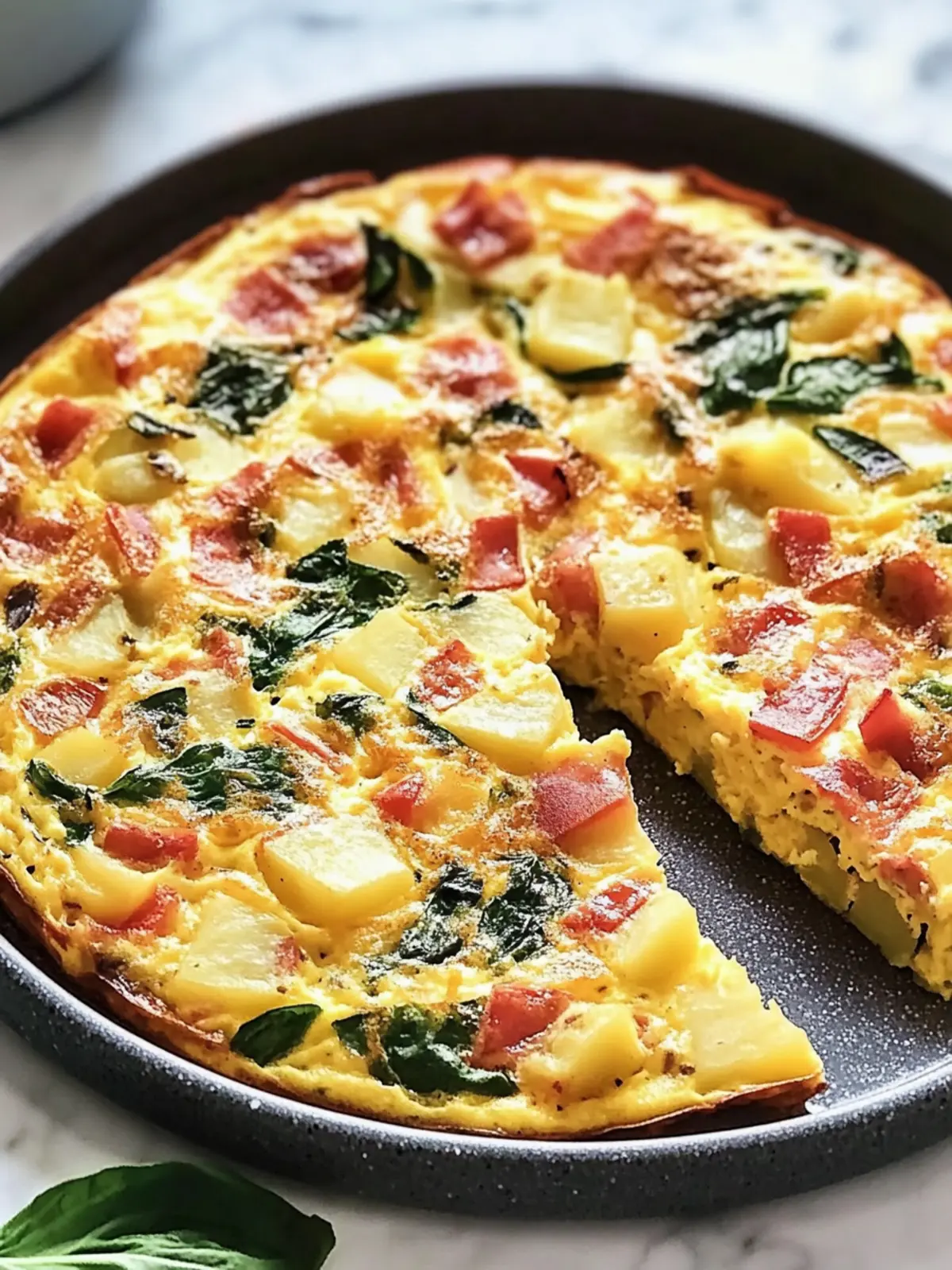 Healthy Potato Frittata with Spinach and Bacon Bliss 5 Healthy Potato Frittata