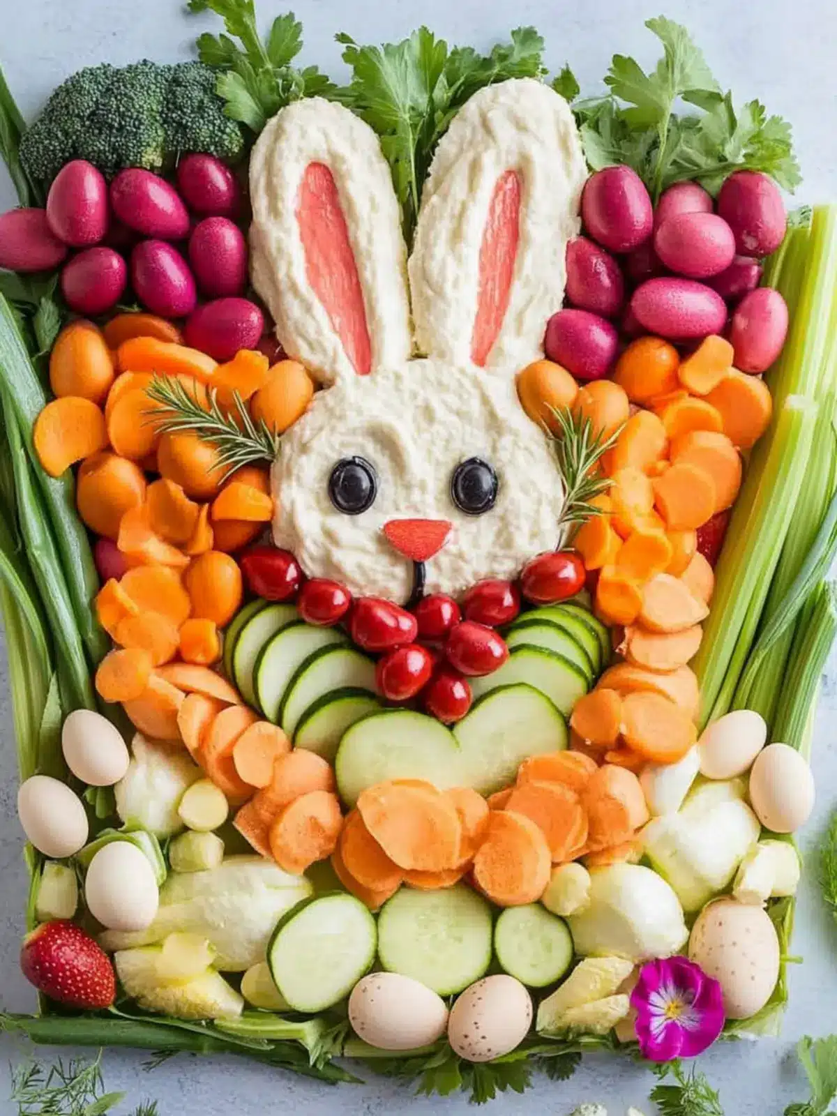 Easter Bunny Veggie Tray: Fun, Fresh, and Family-Friendly Delight 5 Easter Bunny Veggie Tray