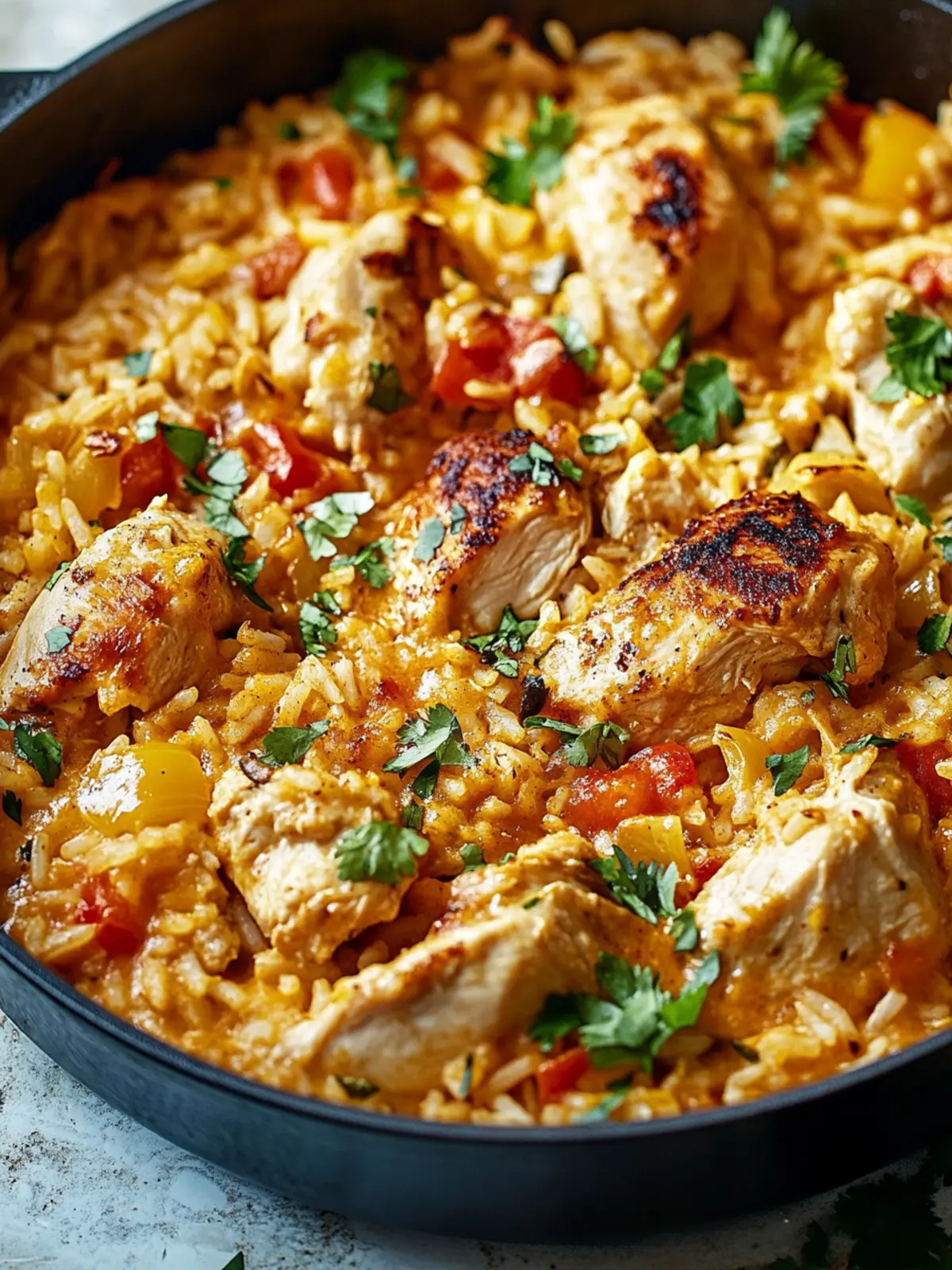 One Pot Queso Chicken and Rice for Effortless Deliciousness 5 One Pot Queso Chicken and Rice