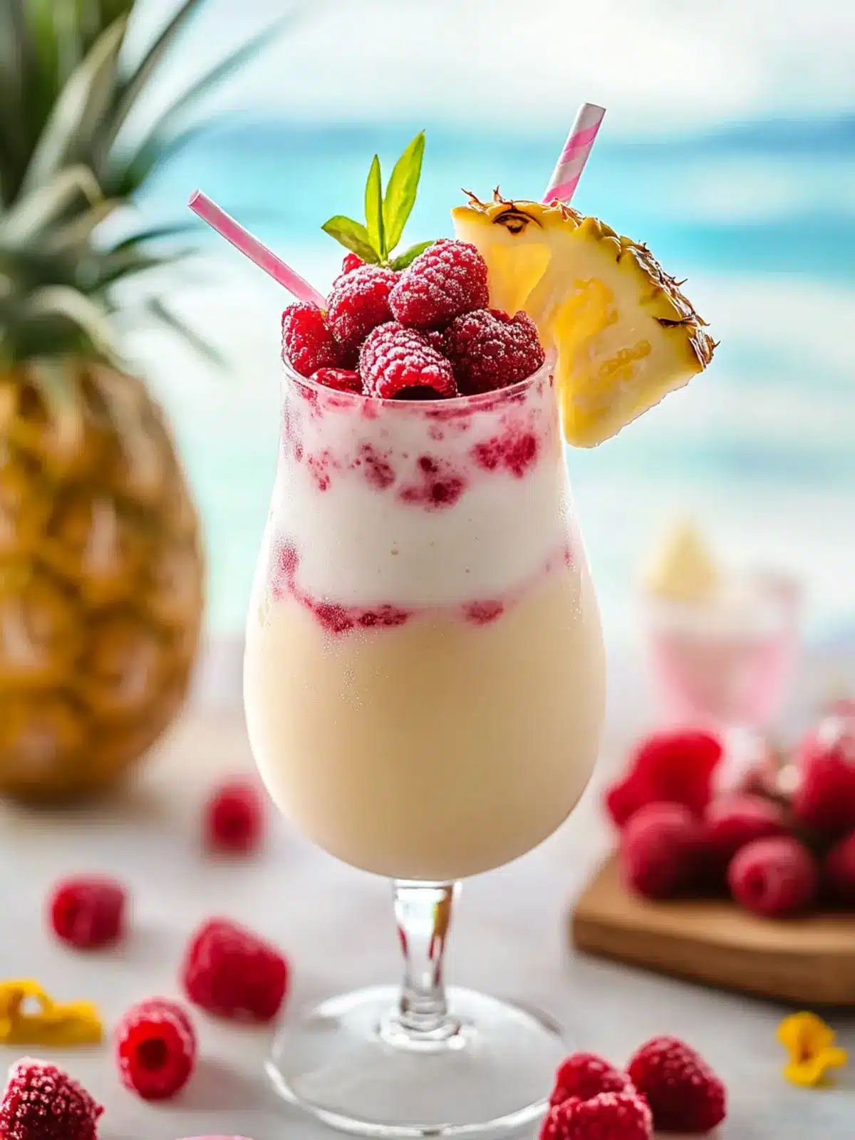 Refresh with a Raspberry Piña Colada Smoothie Bliss 3 Raspberry Piña Colada