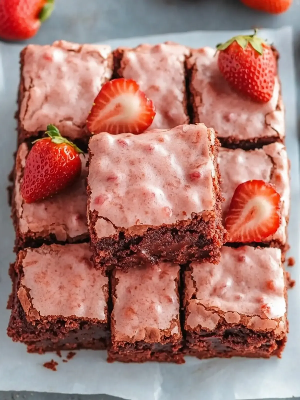 Irresistibly Chewy Strawberry Brownies for Sweet Moments 5 Strawberry Brownies