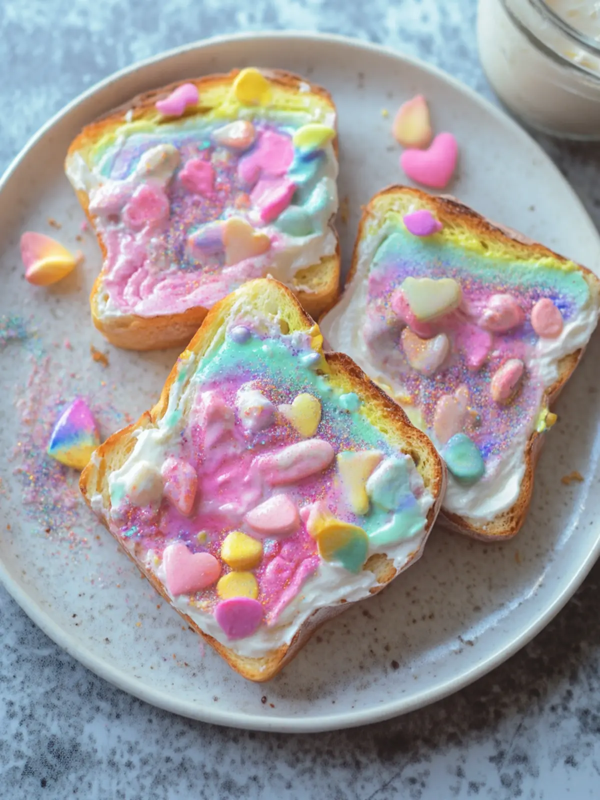 Colorful Breakfast Unicorn Toast for a Magical Morning! 5 Breakfast Unicorn Toast