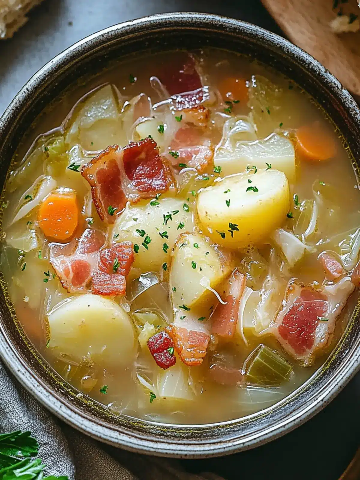 Irresistible Irish Bacon, Cabbage, and Potato Soup Delight 5 Irish Bacon, Cabbage, and Potato Soup