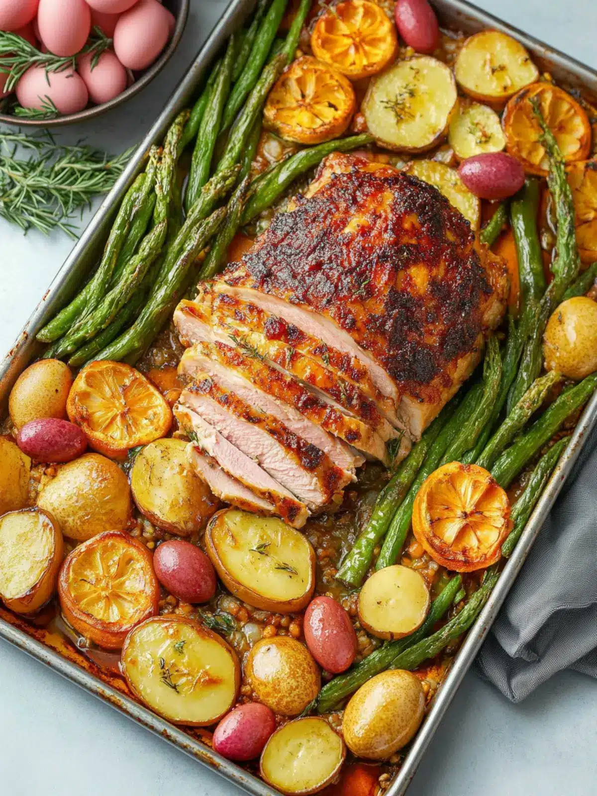 Easter Dinner on a Sheet Pan: Easy Ham and Pineapple Feast 5 Easter Dinner on a Sheet Pan