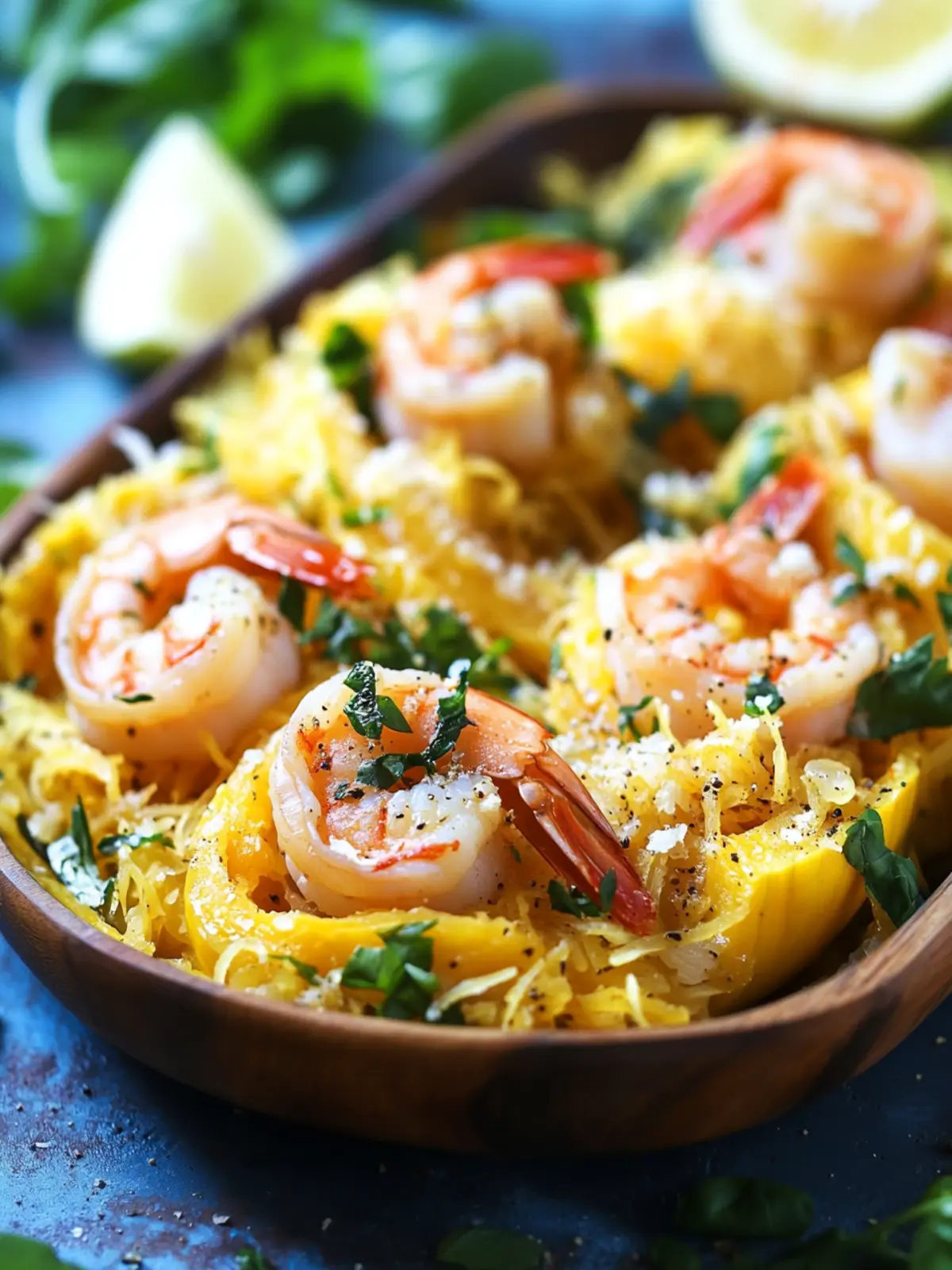 Savor Shrimp Scampi Spaghetti Squash in Under 40 Minutes 5 Shrimp Scampi Spaghetti Squash