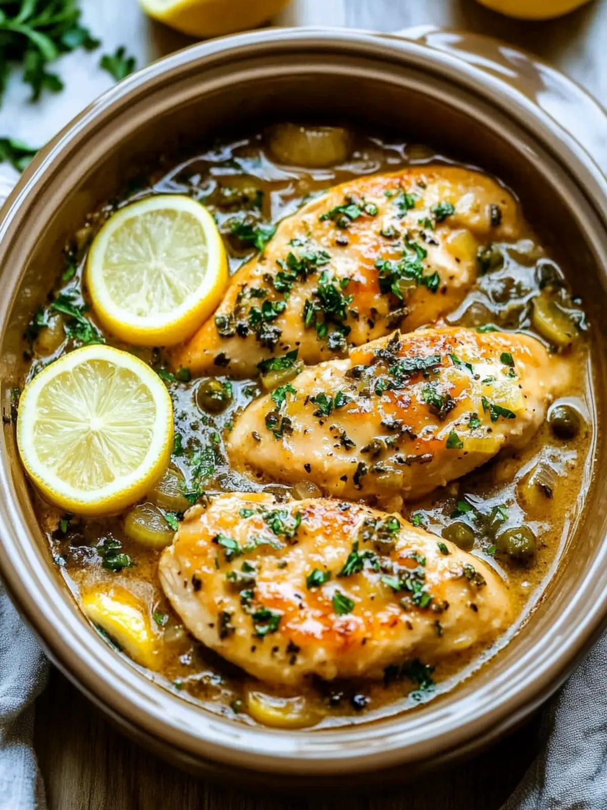 Crockpot Chicken Piccata: Effortless Zesty Comfort Food 5 Crockpot Chicken Piccata