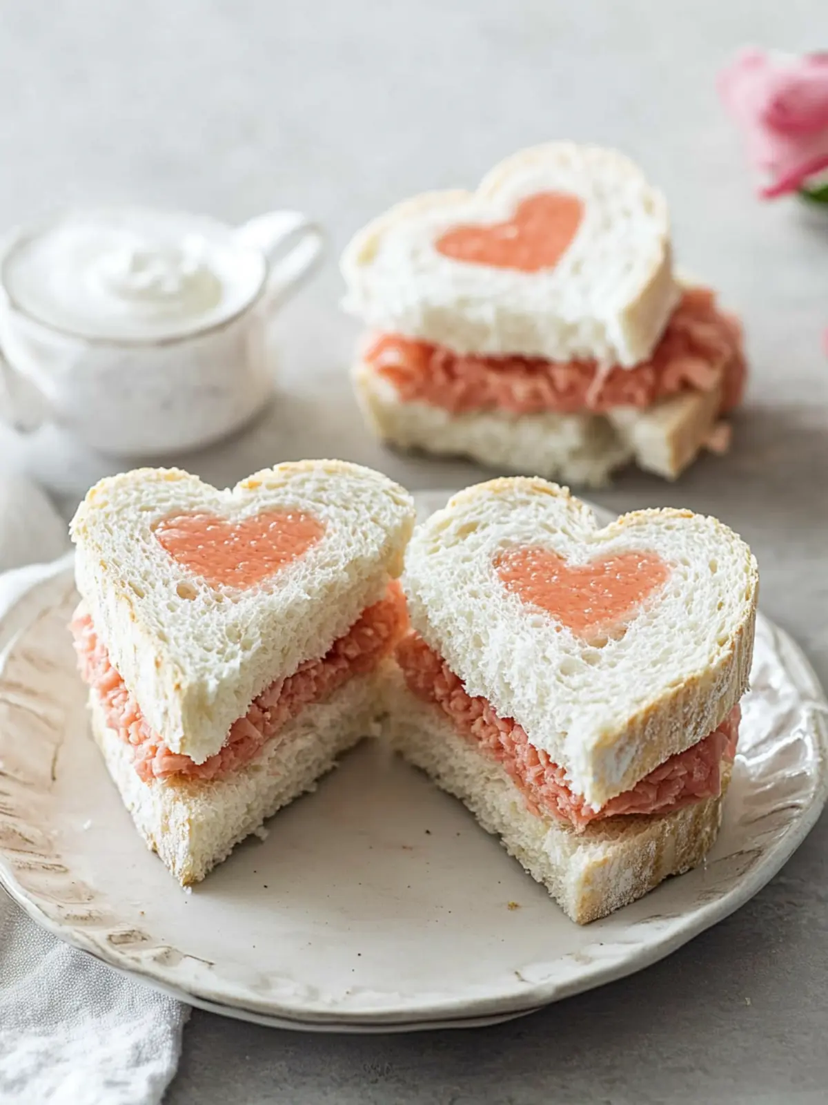 Delicious Heart Tea Sandwiches to Delight Your Guests 5 Heart Tea Sandwiches