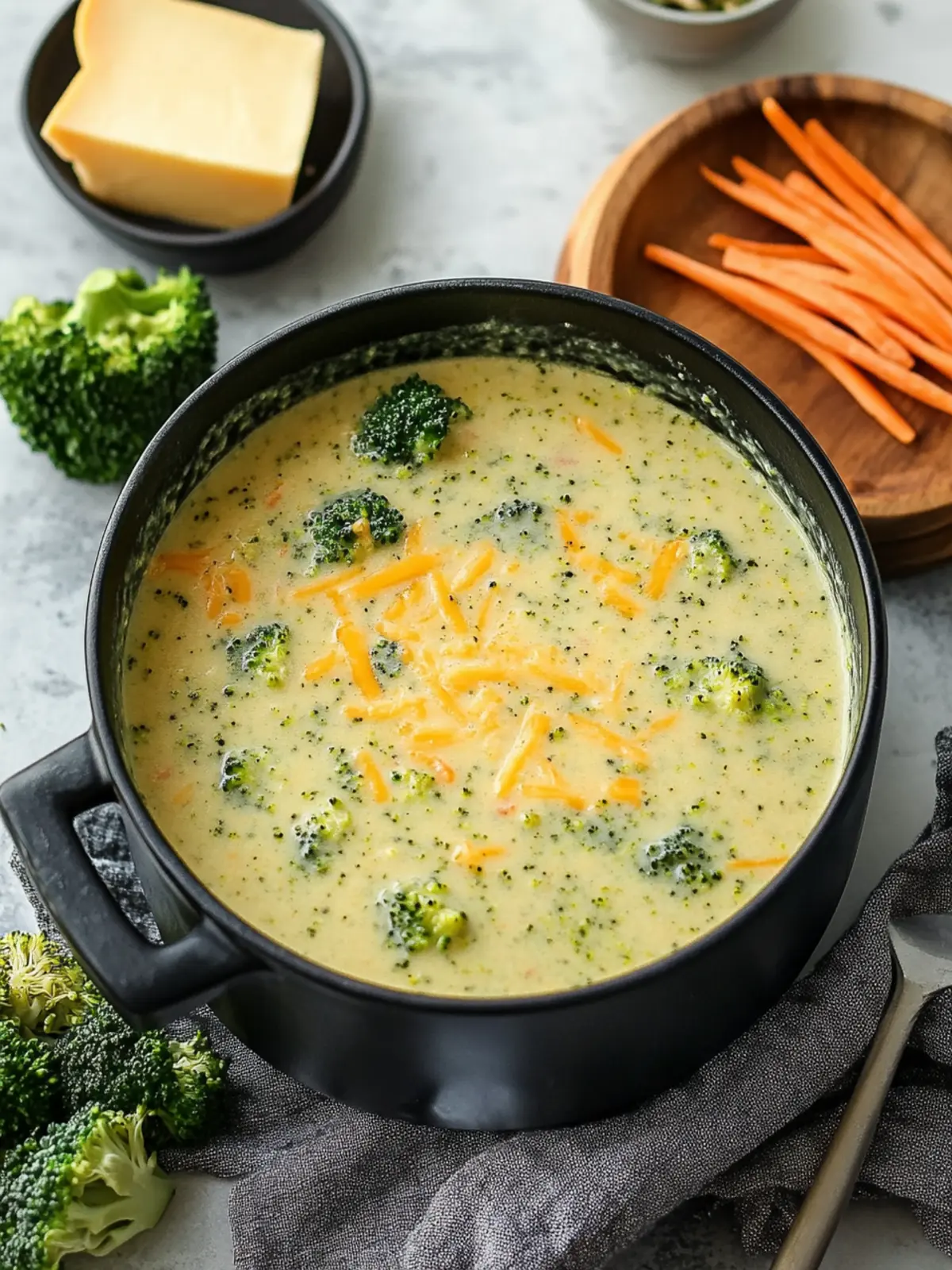 High Protein Broccoli Cheddar Soup That You’ll Crave! 2 High Protein Broccoli Cheddar Soup