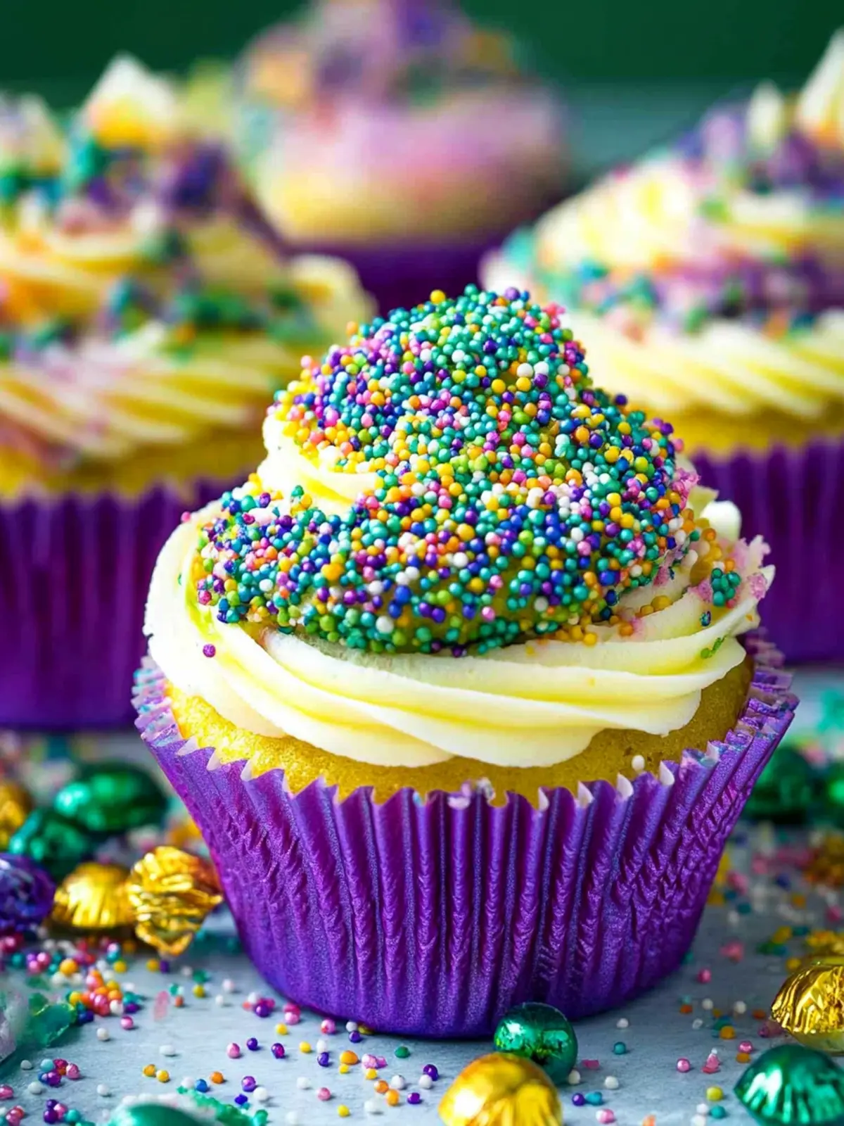 Mardi Gras Cupcakes: Colorful Treats to Celebrate with Joy 5 Mardi Gras Cupcakes