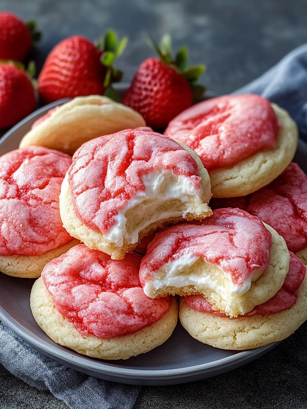 Delicious Strawberry Cheesecake Cookies You'll Love to Bake 5 Strawberry Cheesecake Cookies