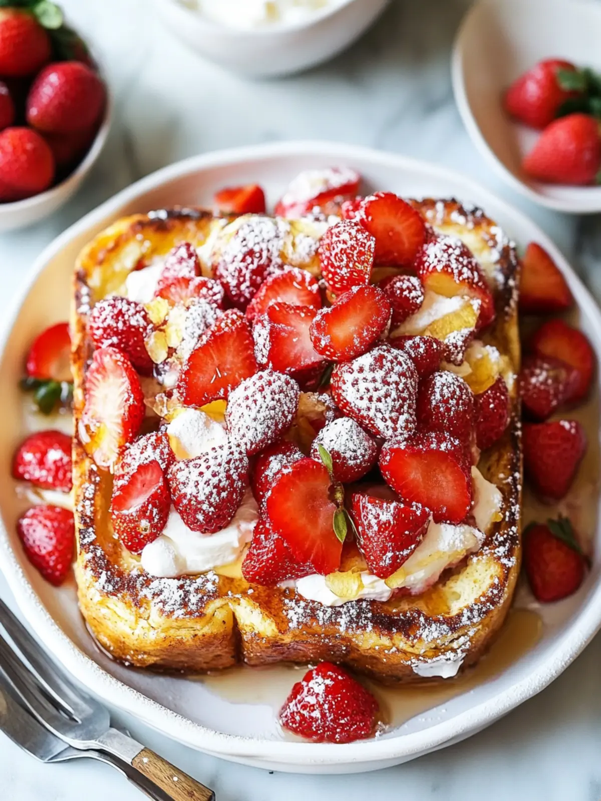 Baked Strawberries and Cream French Toast for Cozy Mornings 5 Baked Strawberries and Cream French Toast