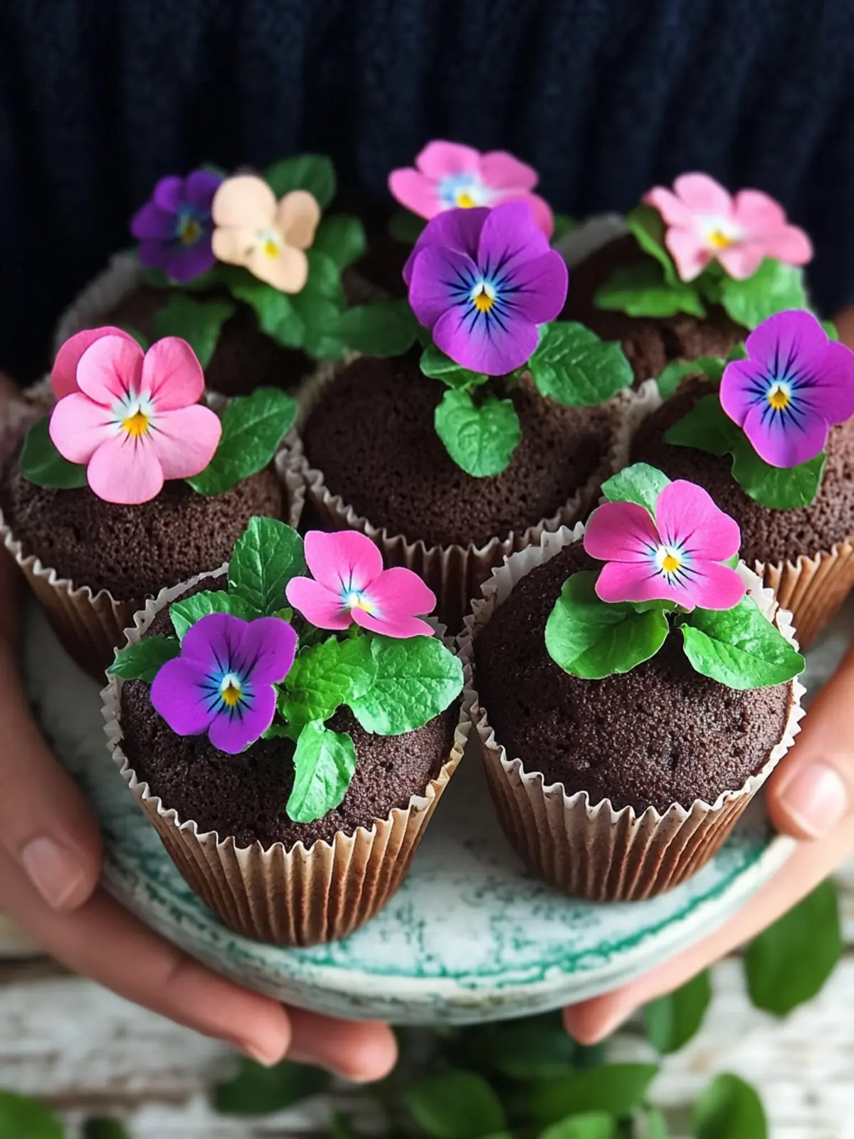 Delightful Chocolate Flower Pot Cupcakes for Fun Baking Time 3 Chocolate Flower Pot Cupcakes
