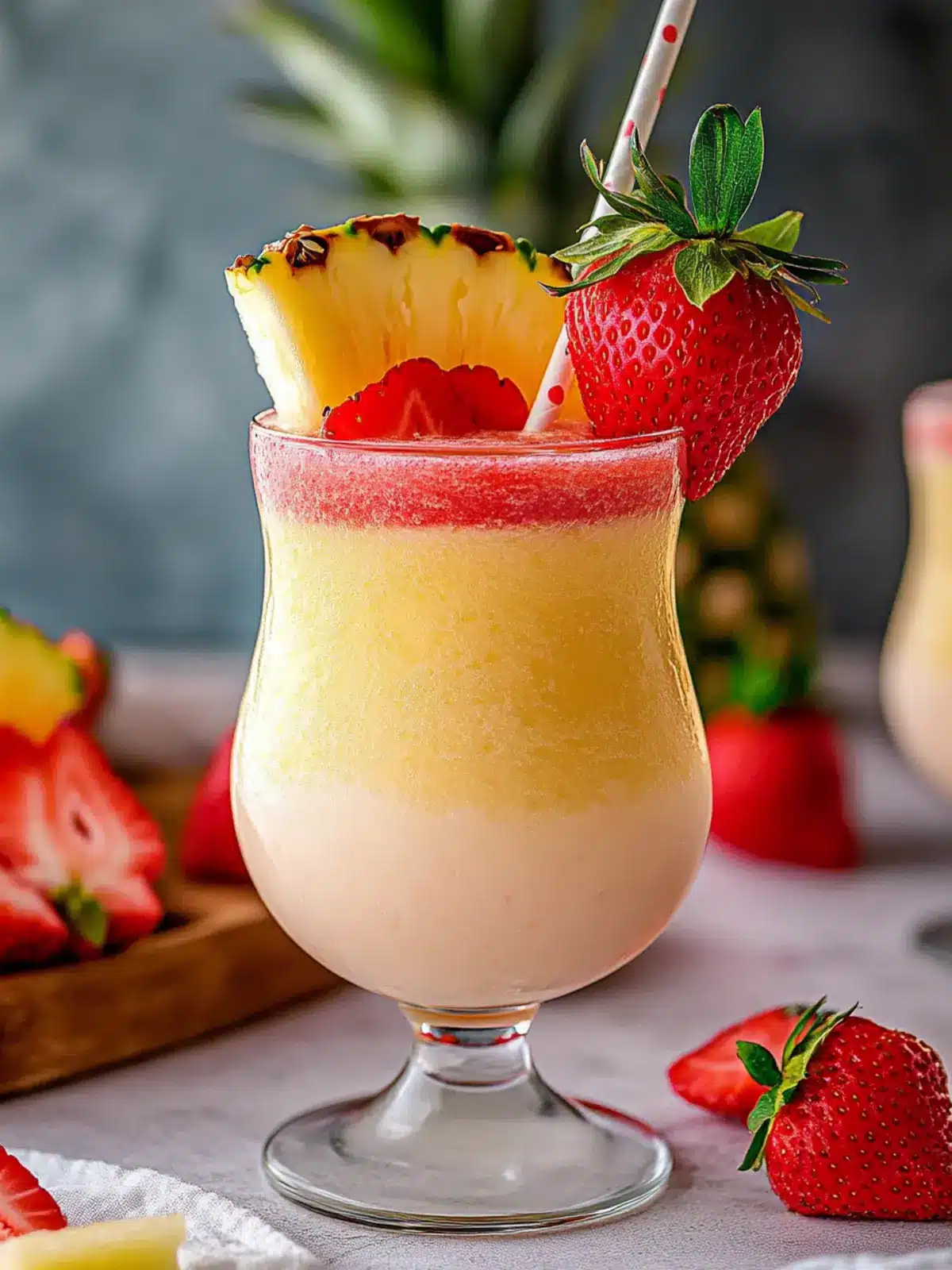 Delicious Strawberry Pina Colada: A Tropical Refreshment 3 Strawberry Pina Colada