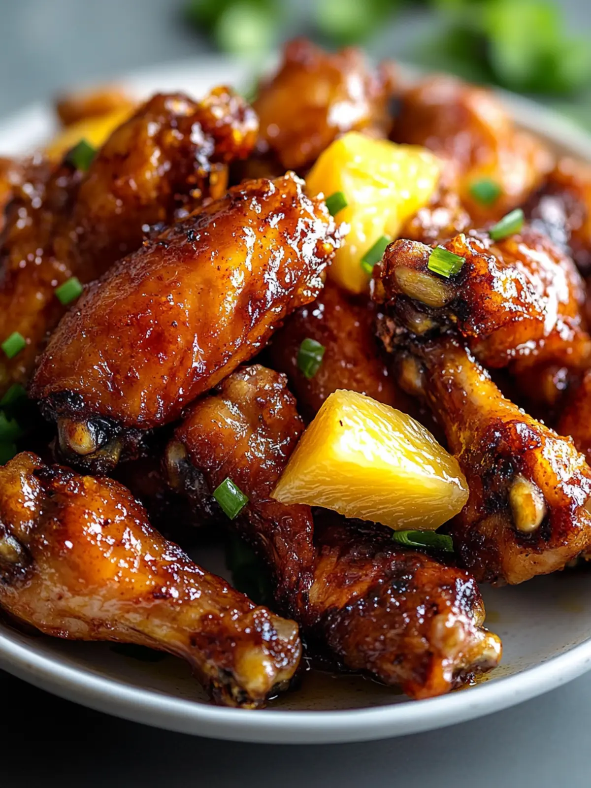 Sweet and Sticky Brown Sugar Pineapple Wings Chicken Recipe 5 Brown Sugar Pineapple Wings Chicken