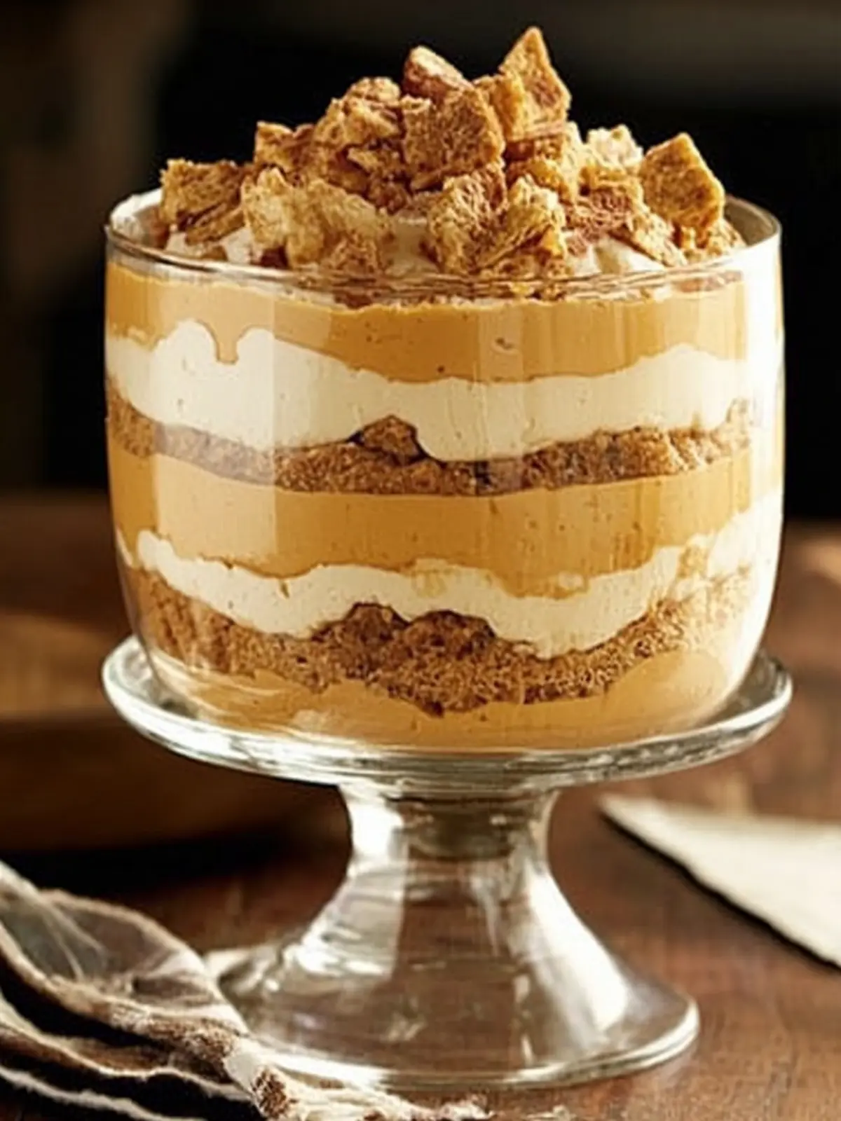 Irresistible Spiced Pumpkin Mousse Trifle with Gingersnaps 4 Spiced Pumpkin Mousse Trifle