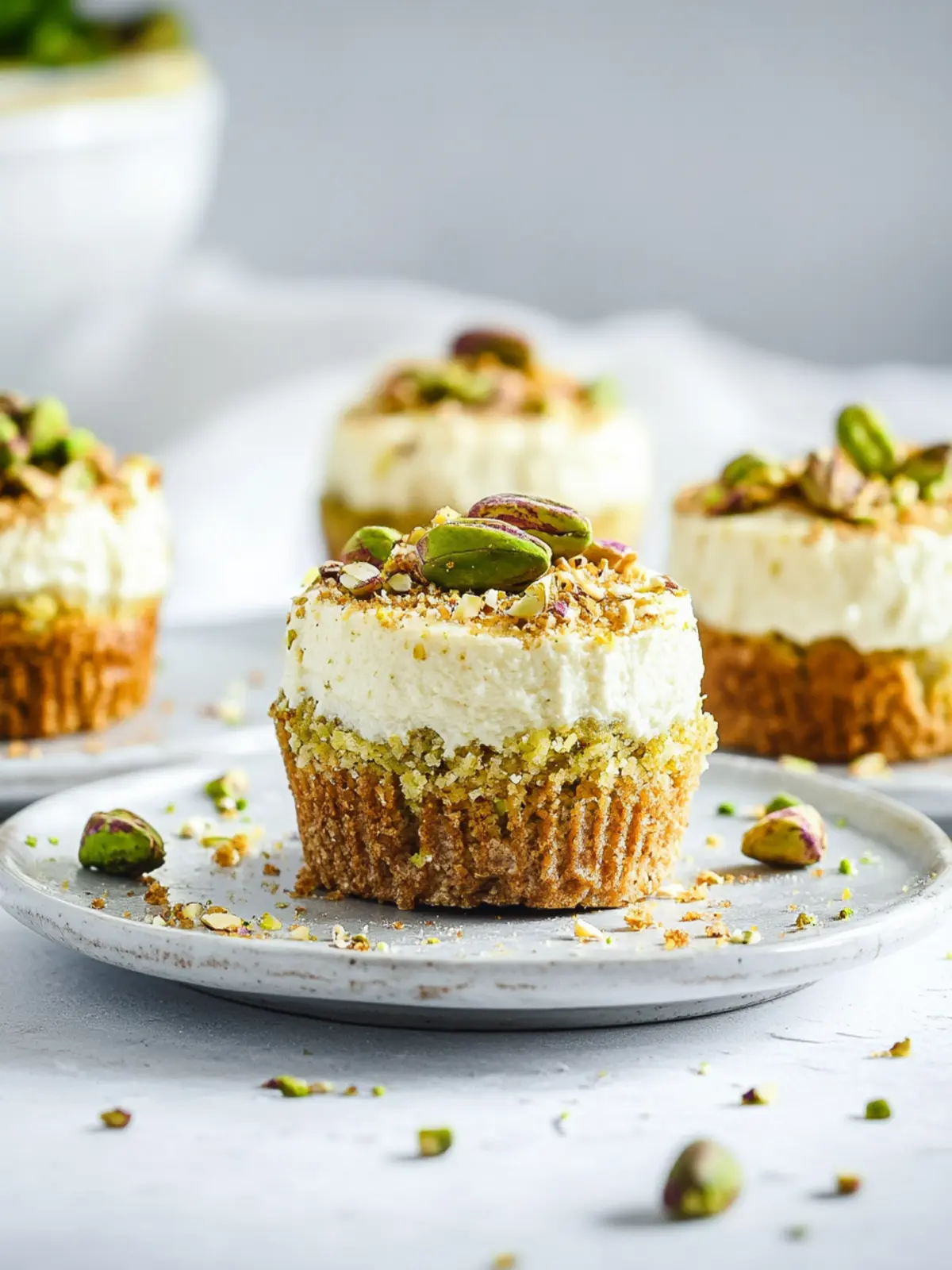 Irresistible Mini Pistachio Cheesecake Cups for Every Sweet Tooth 4 Mini Pistachio Cheesecake Cups