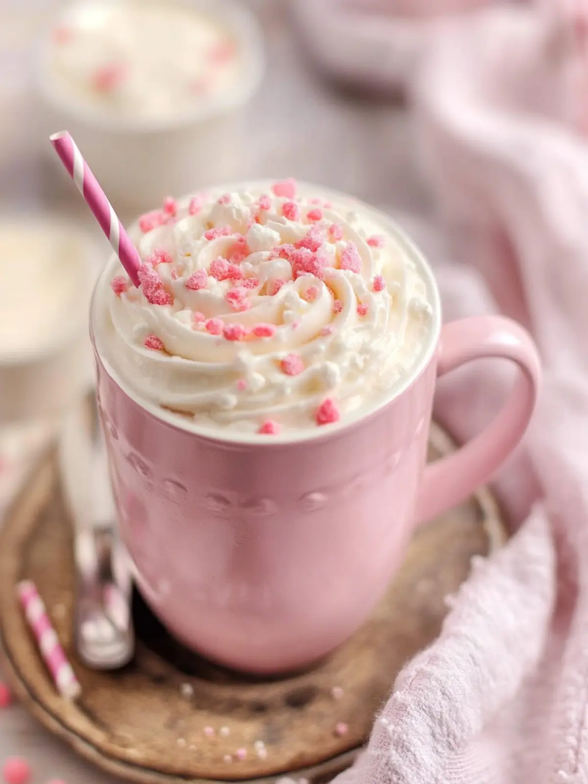 Indulge in Creamy Pink Hot Chocolate for a Sweet Valentine's Treat 2 Pink Hot Chocolate