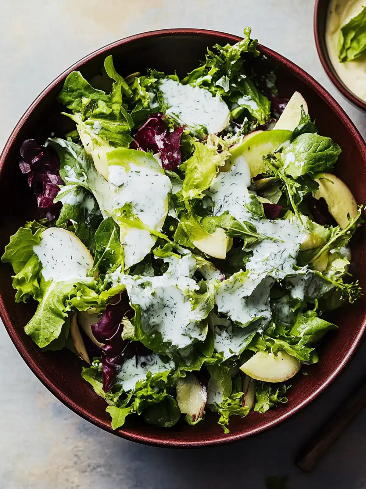Bitter Greens Salad with Herby Ranch Dressing You’ll Love 2 Bitter Greens Salad with Herby Ranch Dressing