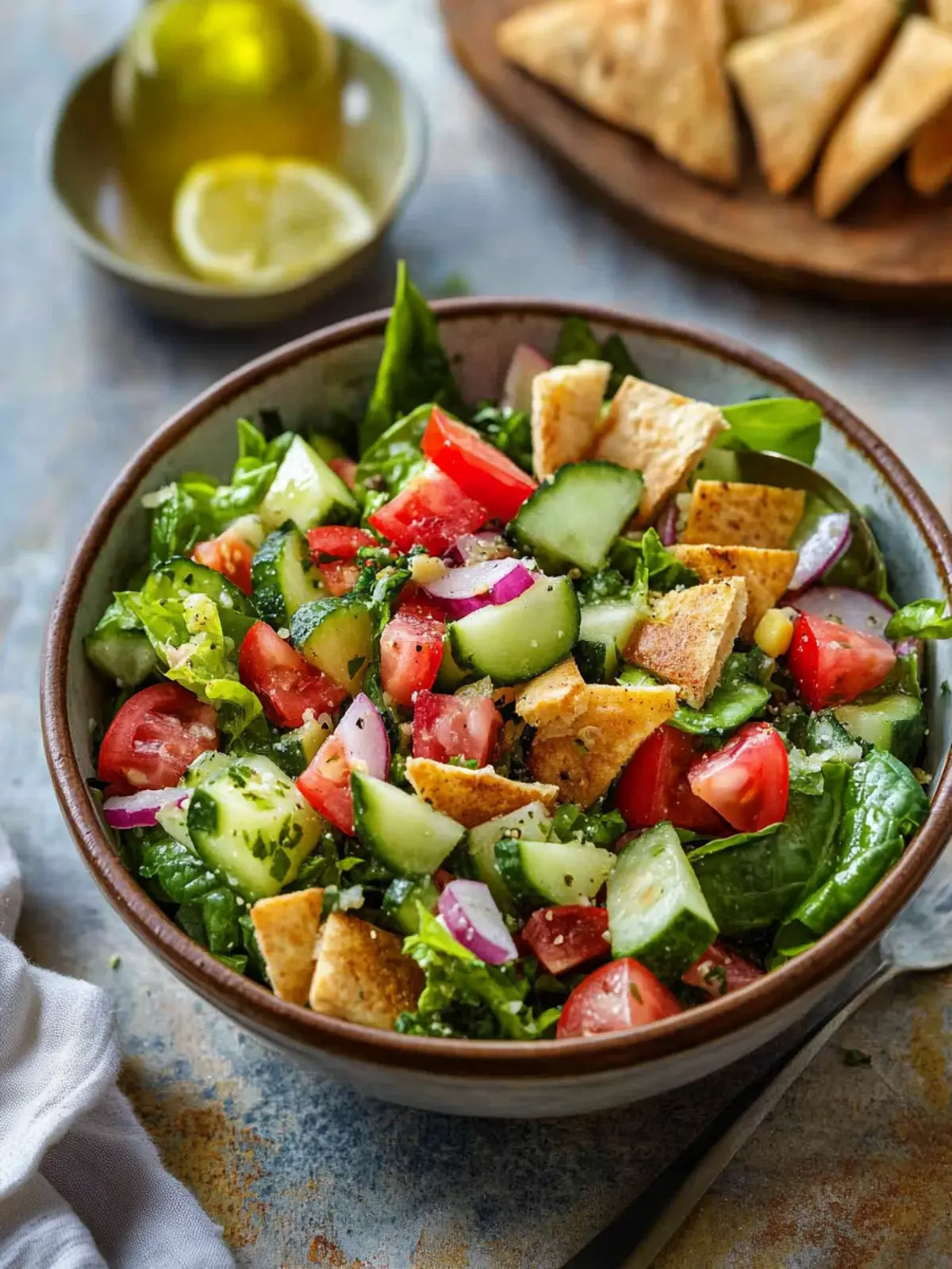 Zesty Fattoush Salad: A Crunchy Escape from Fast Food 4 Fattoush Salad