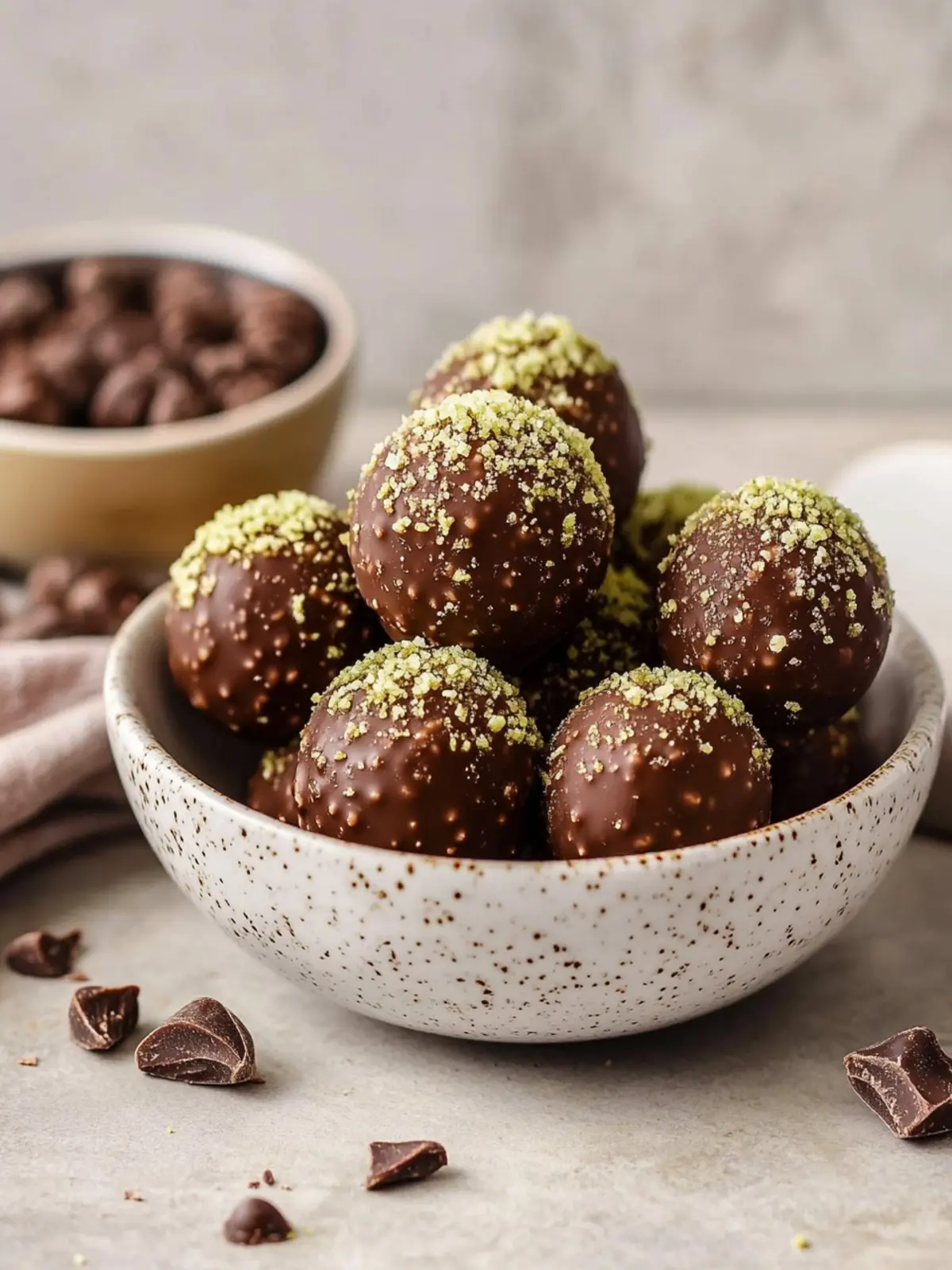 Delightful Dubai Chocolate Balls with Pistachio Surprise 4 Dubai Chocolate Balls