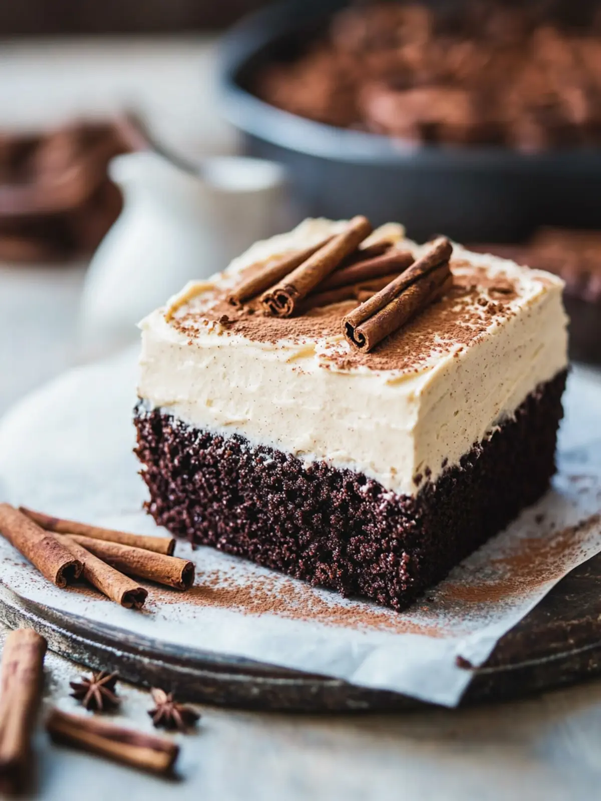Decadent Mexican Chocolate Cake with Cinnamon Frosting Adventure 3 Mexican Chocolate Cake with Cinnamon Frosting