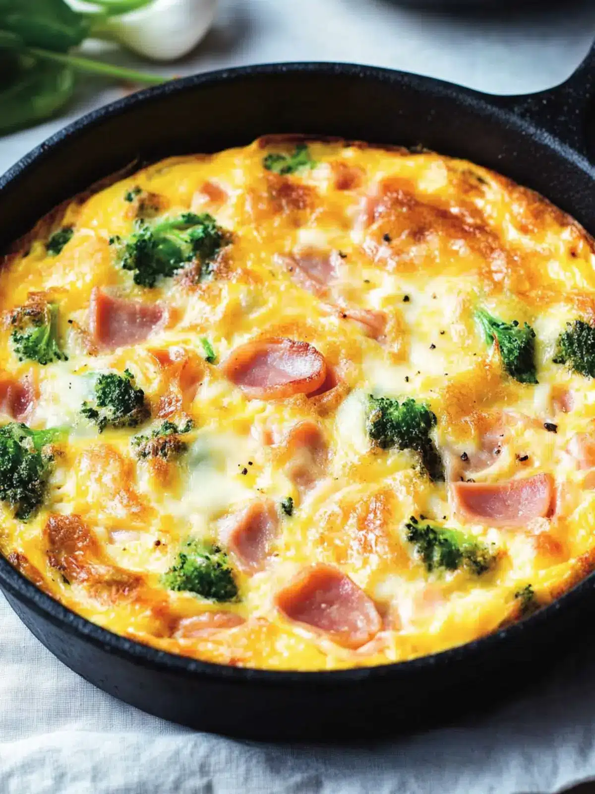 Delicious Ham and Cheese Frittata for a Cozy Breakfast Feat 4 Ham and Cheese Frittata