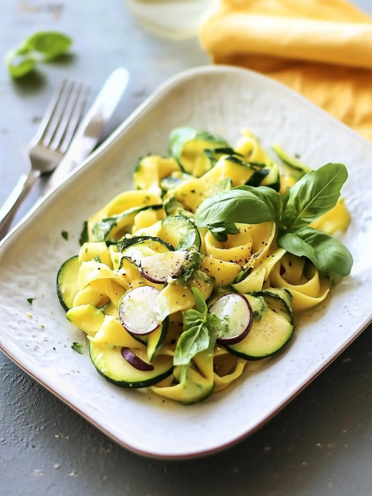 Delicious Zucchini Tagliatelle from Raw Essence for Fresh Flavor 2 Zucchini Tagliatelle from Raw Essence
