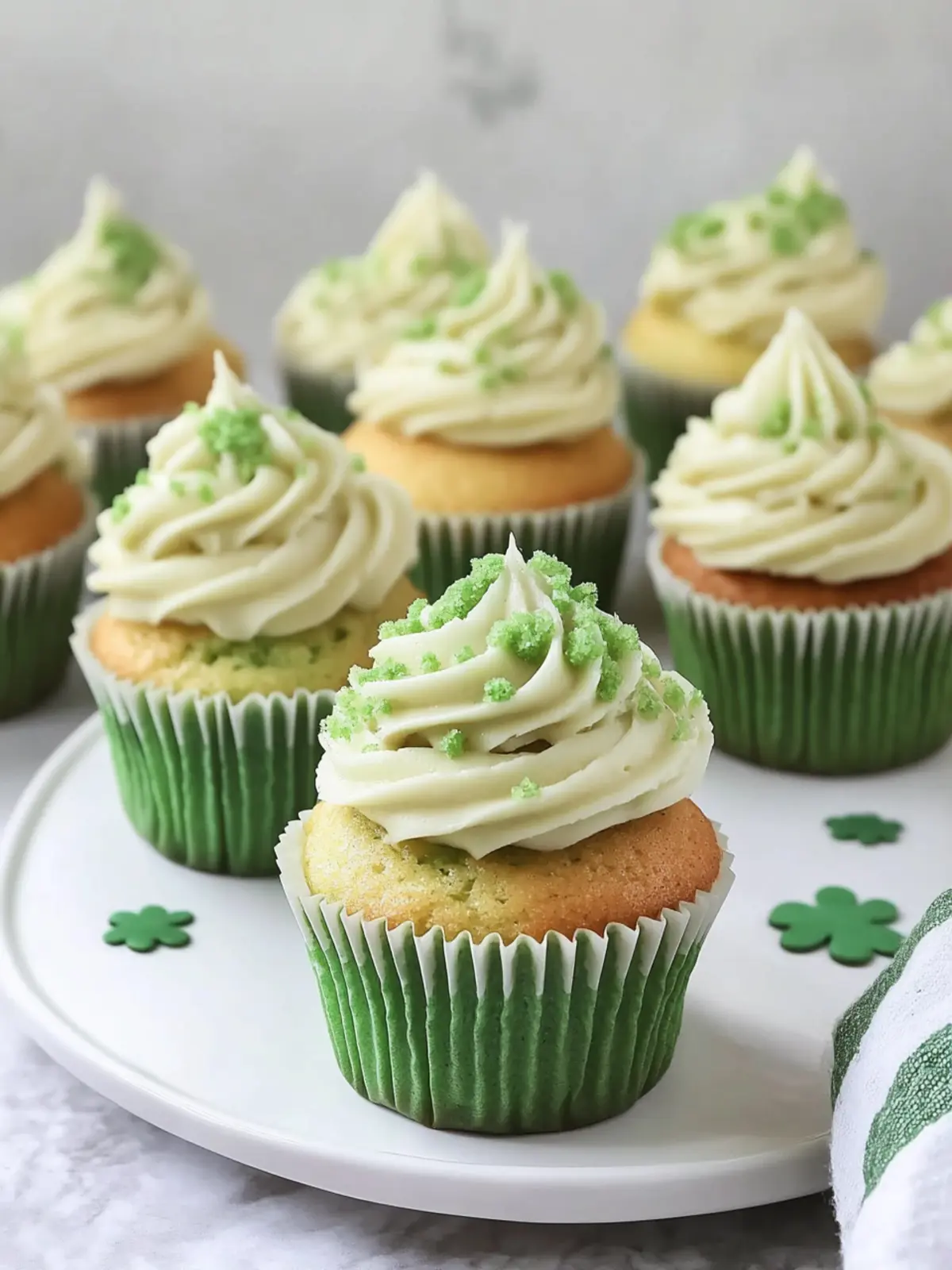 Delicious St. Patrick’s Day Cupcakes with Green Buttercream 5 St. Patrick’s Day Cupcakes