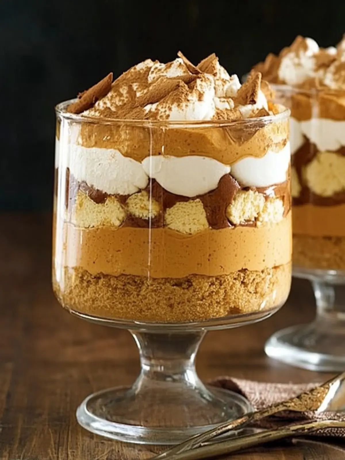 Irresistible Spiced Pumpkin Mousse Trifle with Gingersnaps 5 Spiced Pumpkin Mousse Trifle